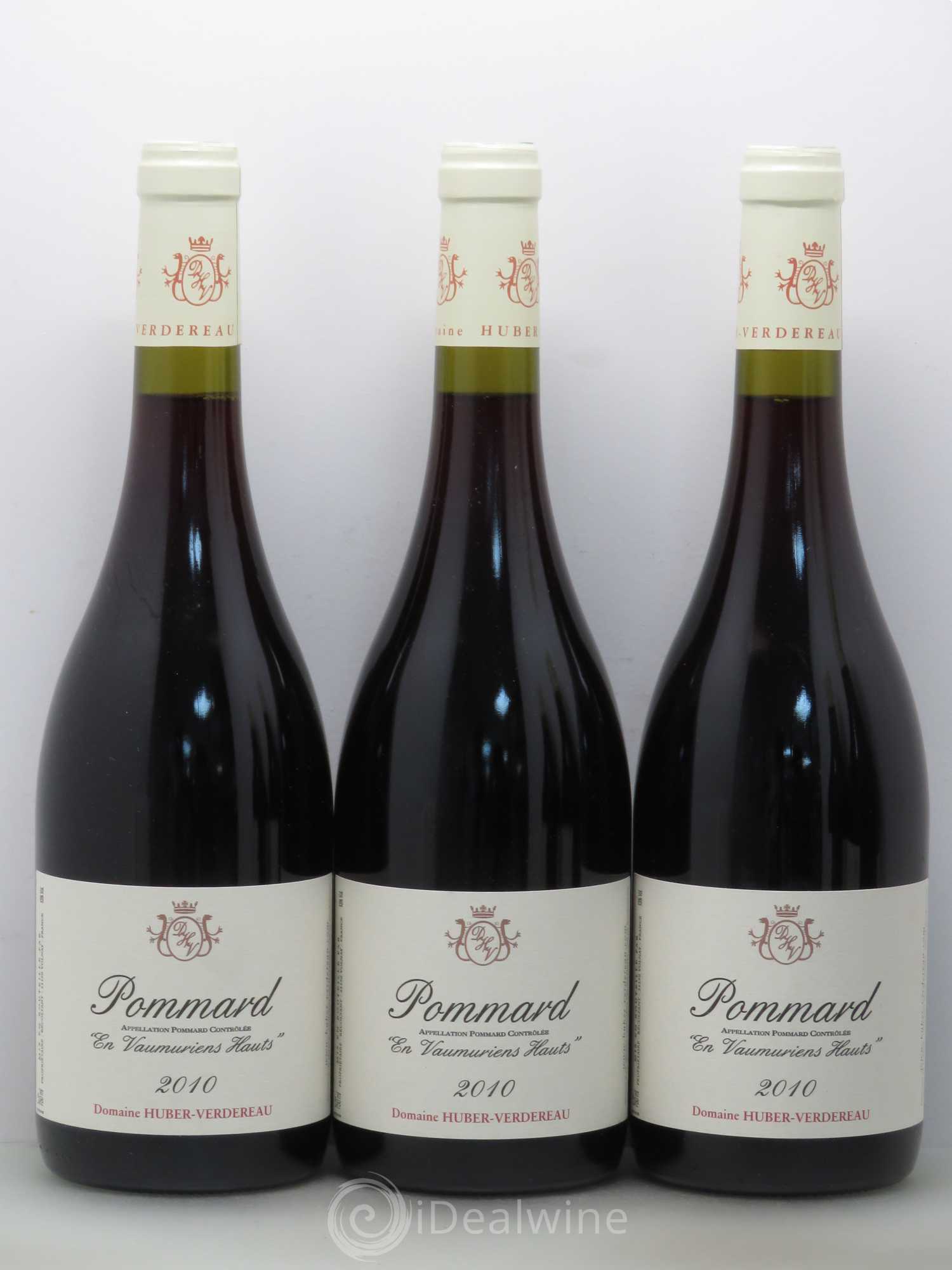 Pommard En Vaumuriens Hauts Huber Verdereau 2010 - Posten von 5 Flaschen - 1
