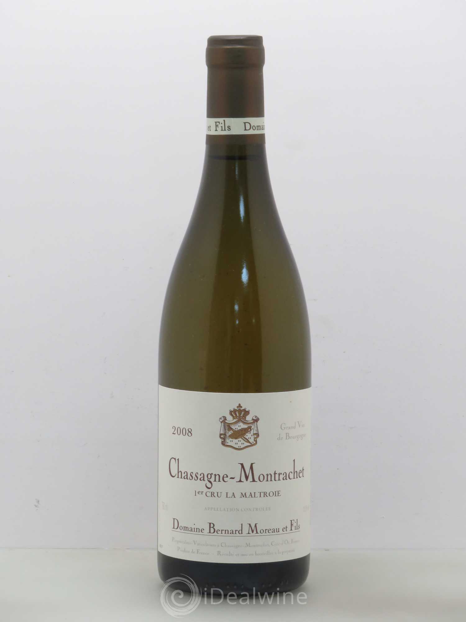 Chassagne-Montrachet 1er Cru Bernard Moreau Et Fils La Maltroie 2008 - Lotto di 1 bottiglia - 0