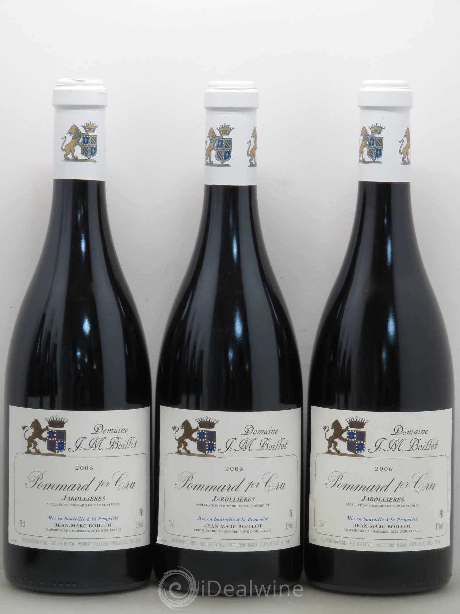 Pommard 1er Cru Jean Marc Boillot Jarollieres 2006 - Posten von 6 Flaschen - 0