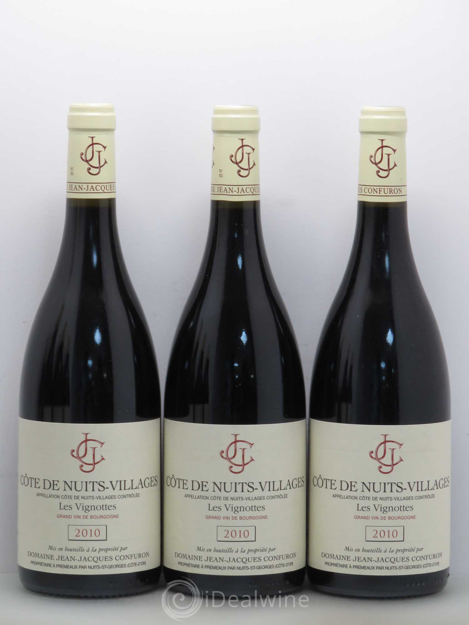 Côte de Nuits-Villages Les Vignottes Jean-Jacques Confuron 2010 - Posten von 6 Flaschen - 1