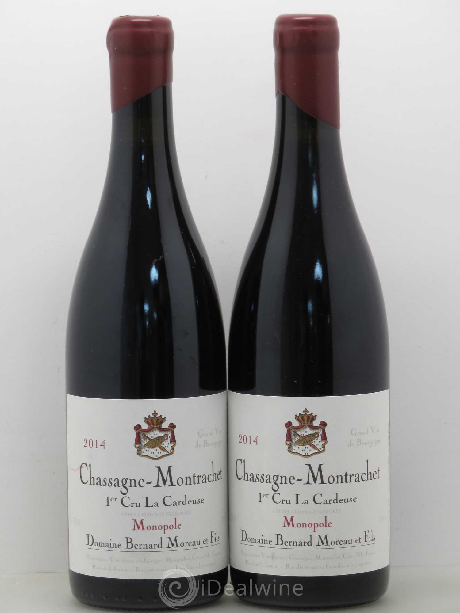 Chassagne-Montrachet 1er Cru Bernard Moreau Et Fils La Cardeuse 2014 - Posten von 2 Flaschen - 0