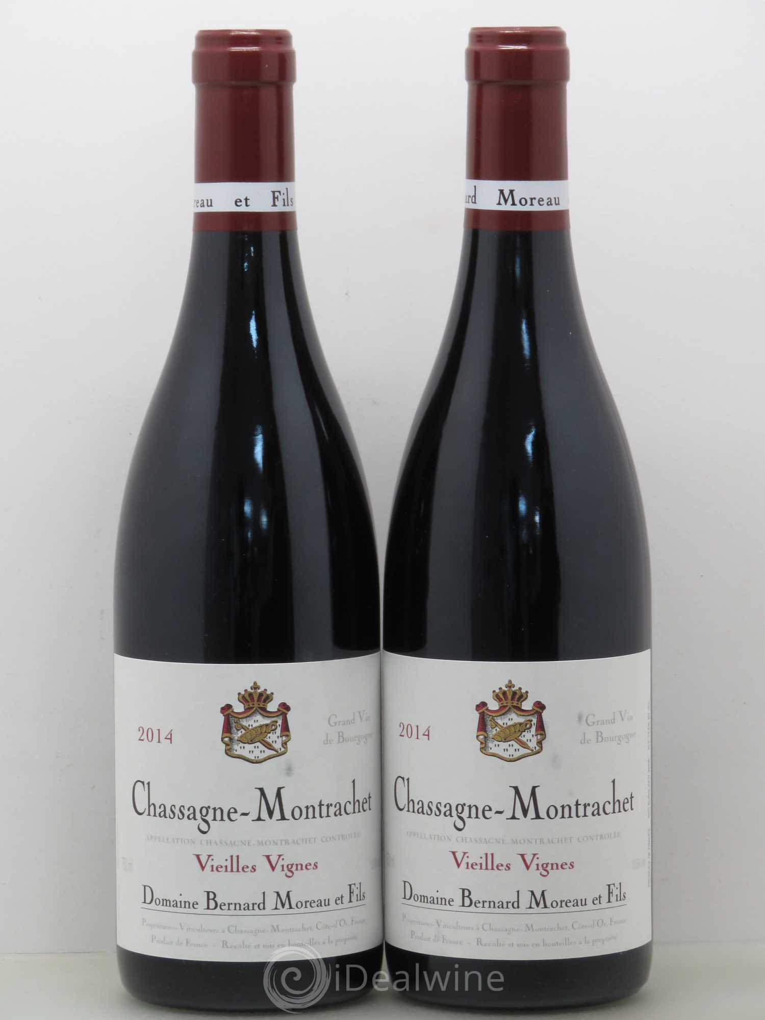 Chassagne-Montrachet Bernard Moreau Et Fils Vieilles Vignes 2014 - Posten von 2 Flaschen - 0
