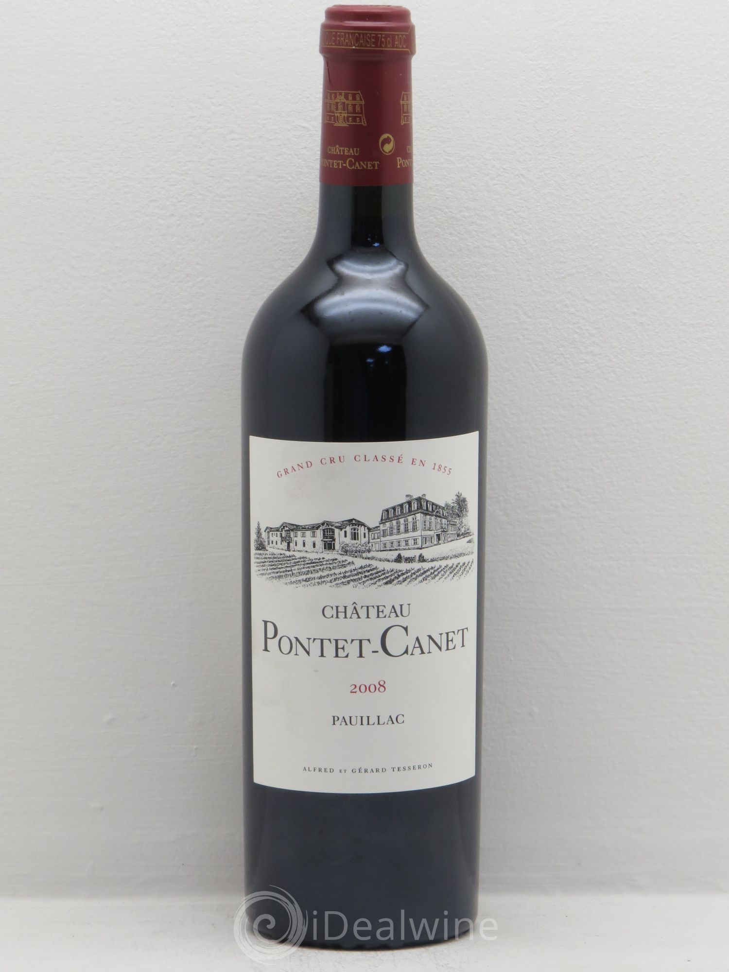 Château Pontet Canet 5ème Grand Cru Classé 2008 - Lot de 6 bouteilles - 0