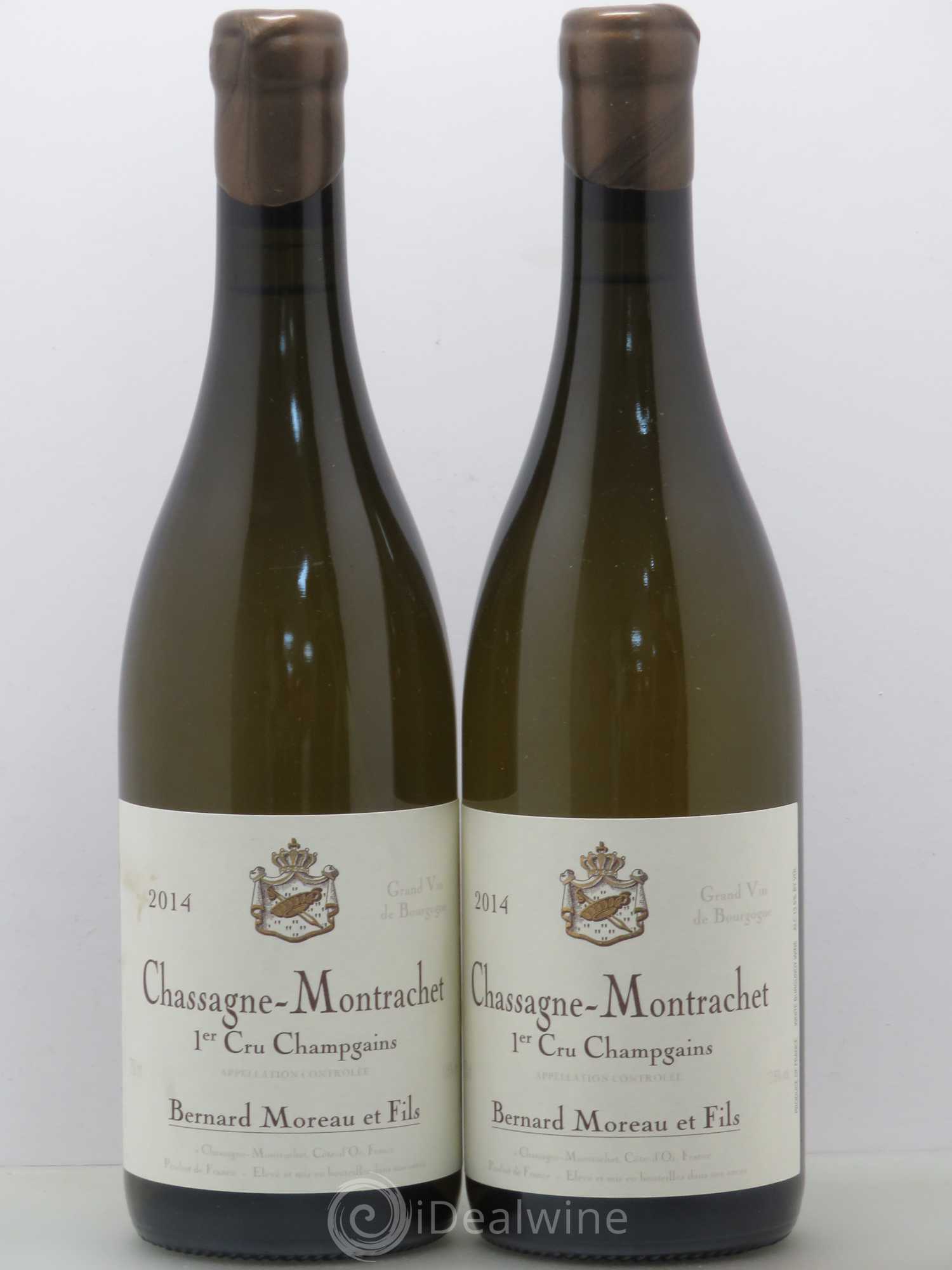 Chassagne-Montrachet 1er Cru Bernard Moreau Et Fils Les Champ Gains 2014 - Posten von 2 Flaschen - 0