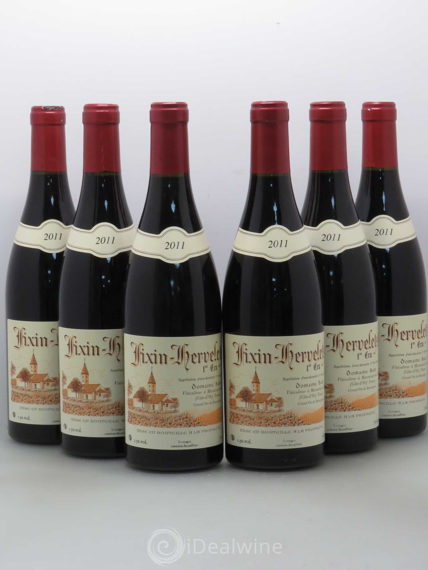 Fixin 1er Cru Domaine Bart Hervelets 2011 - Posten von 6 Flaschen - 0