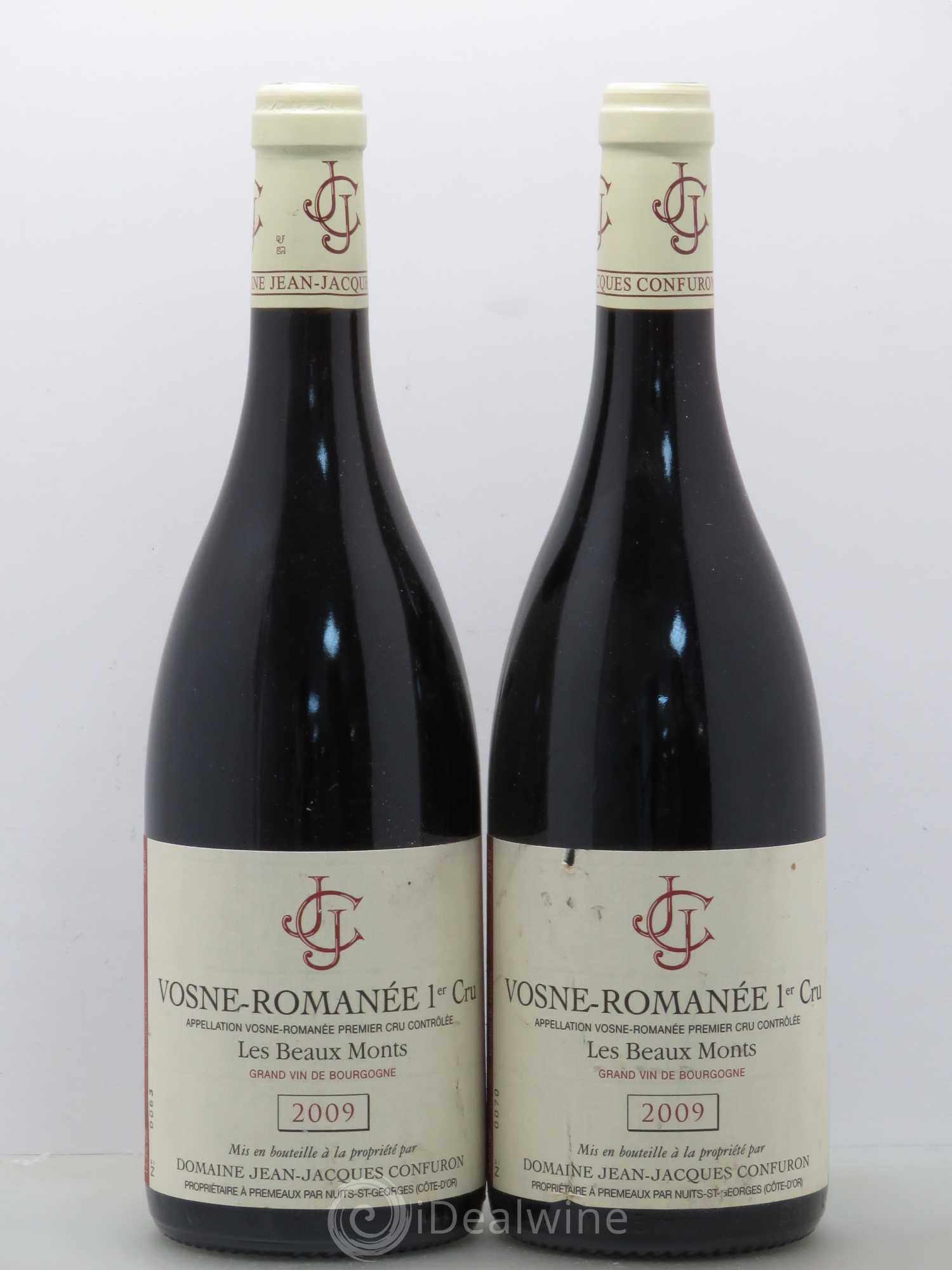 Vosne-Romanée 1er Cru Les Beaux Monts Jean-Jacques Confuron 2009 - Lot de 2 bouteilles - 0