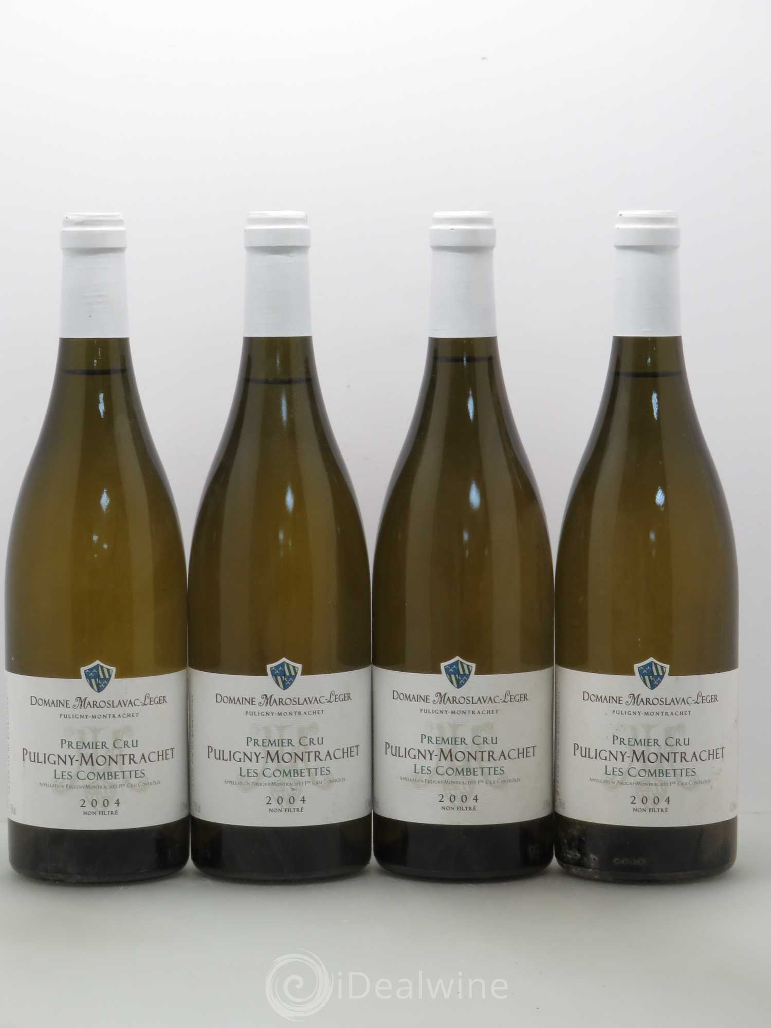Puligny-Montrachet 1er Cru Les Combettes Maroslavac Leger 2004 - Lot de 4 bouteilles - 0