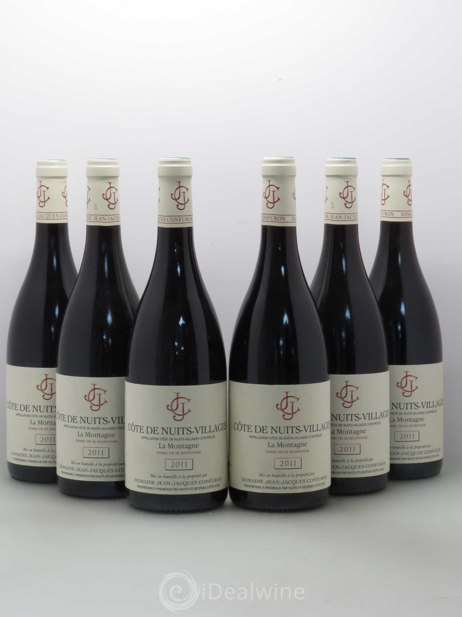 Côte de Nuits-Villages La Montagne Jean-Jacques Confuron 2011 - Posten von 6 Flaschen - 0