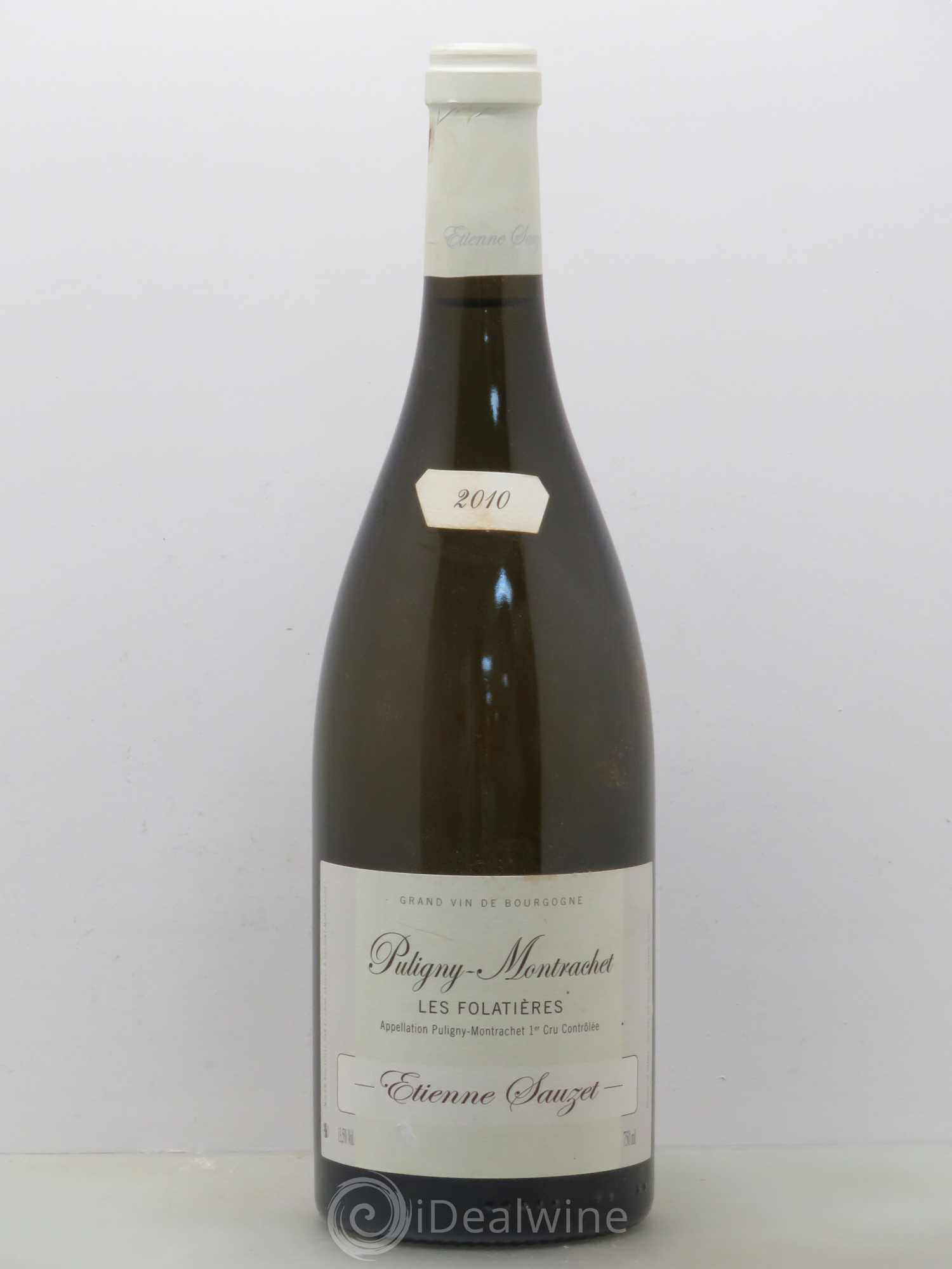 Puligny-Montrachet 1er Cru Les Folatières Etienne Sauzet 2010 - Lot de 1 bouteille - 0