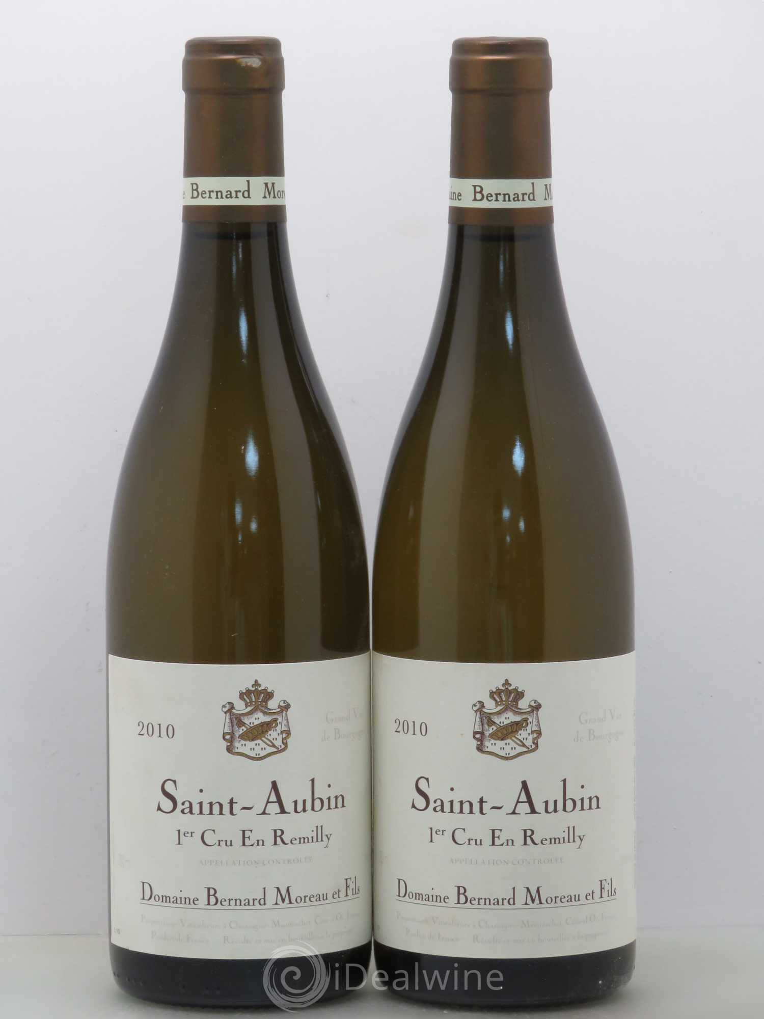 Saint-Aubin 1er Cru Bernard Moreau Et Fils En Remilly 2010 - Posten von 2 Flaschen - 0