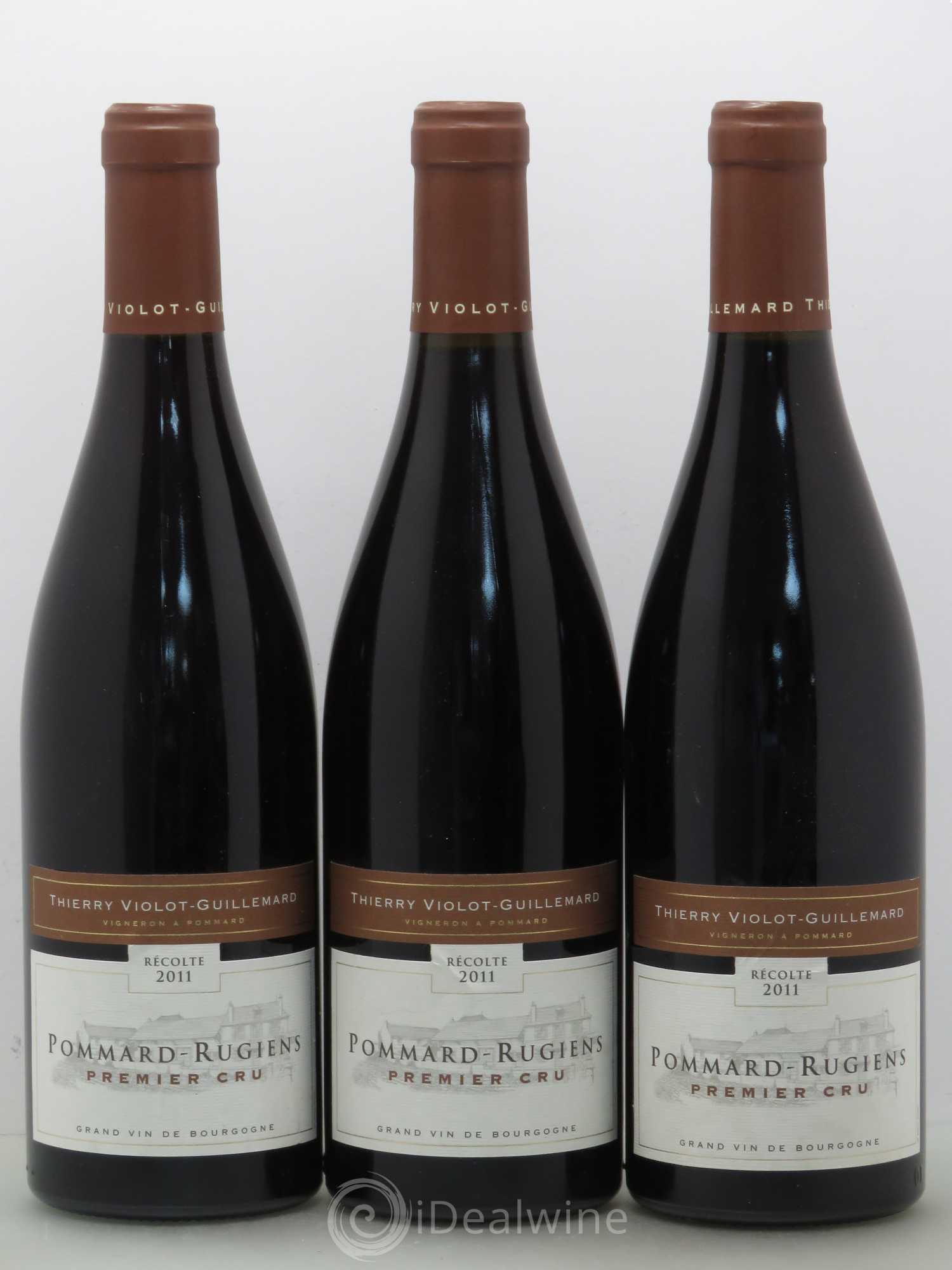 Pommard 1er Cru Rugiens Thierry Violot Guillemard 2011 - Lot de 6 bouteilles - 2