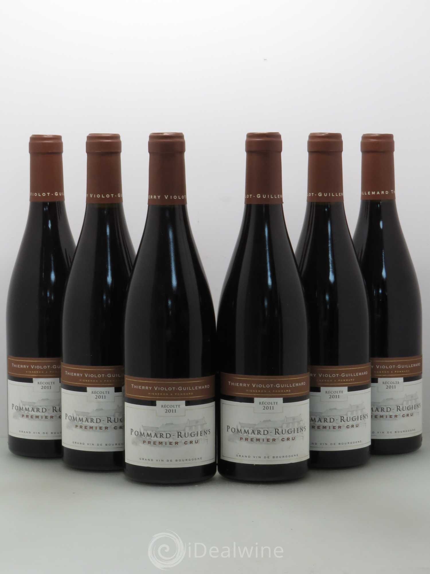 Pommard 1er Cru Rugiens Thierry Violot Guillemard 2011 - Lot de 6 bouteilles - 0