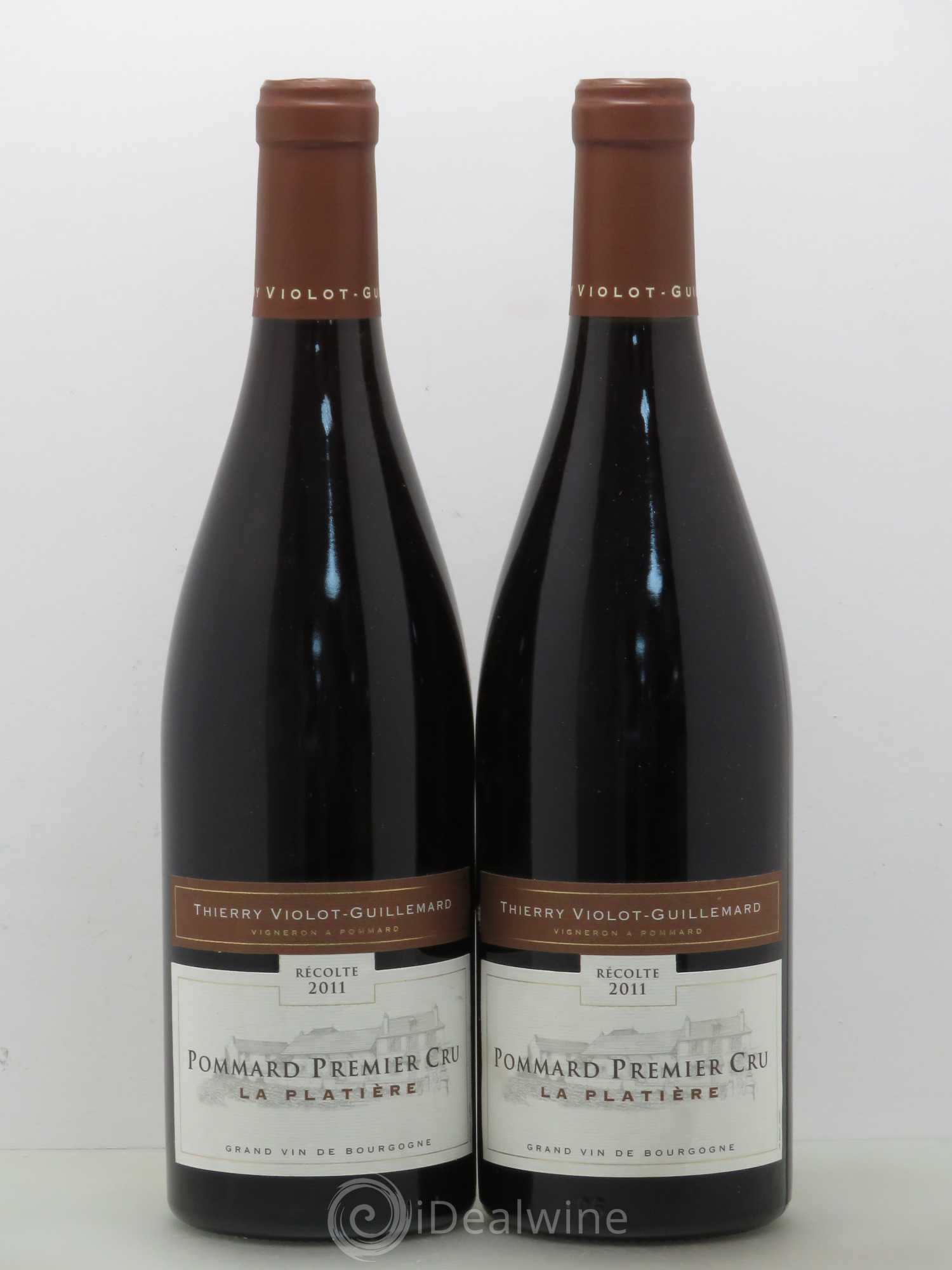 Pommard 1er Cru Thierry Violot Guillemard La Platiere 2011 - Posten von 5 Flaschen - 2