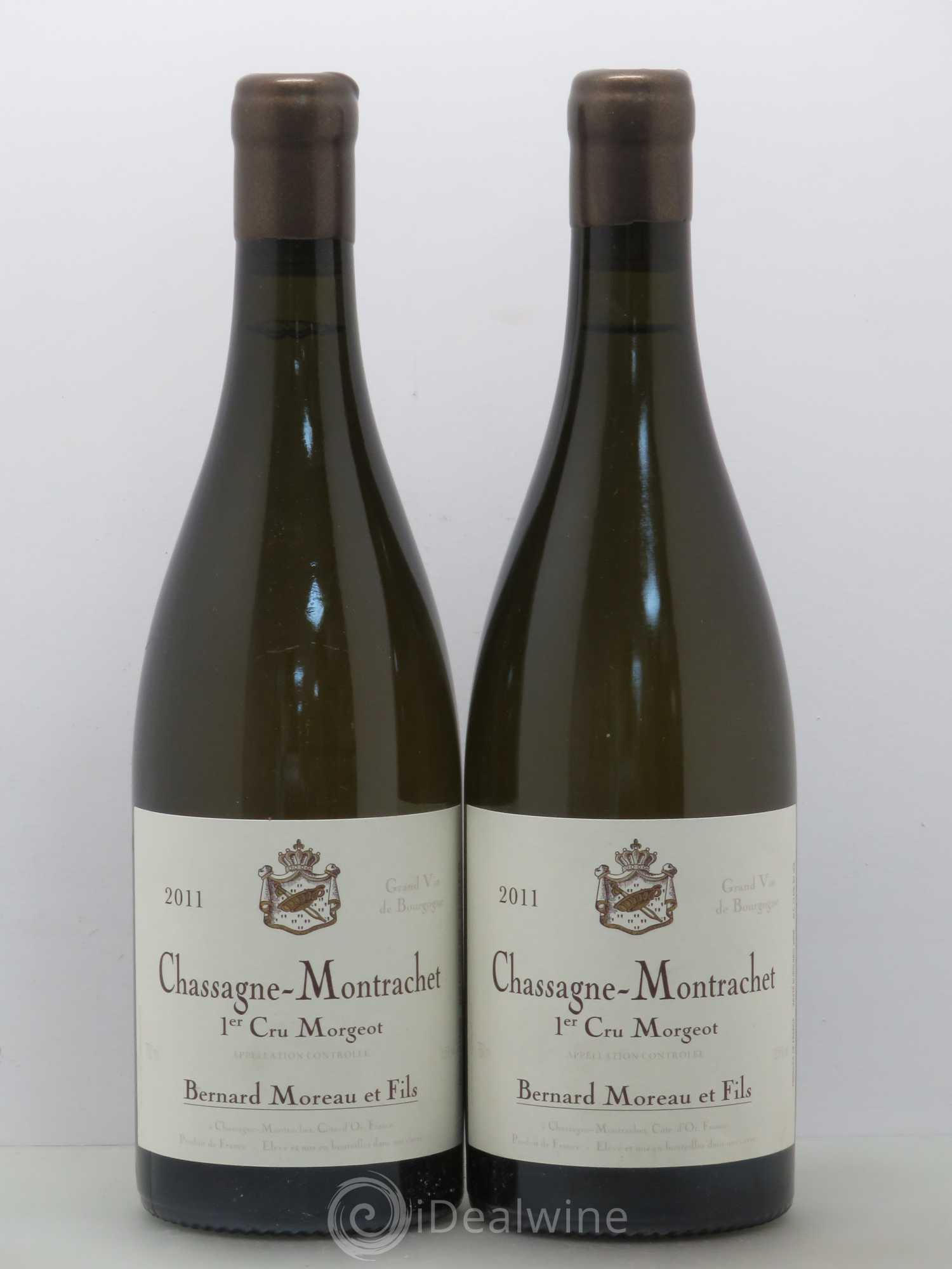 Chassagne-Montrachet 1er Cru Morgeots Moreau 2011 - Posten von 2 Flaschen - 0