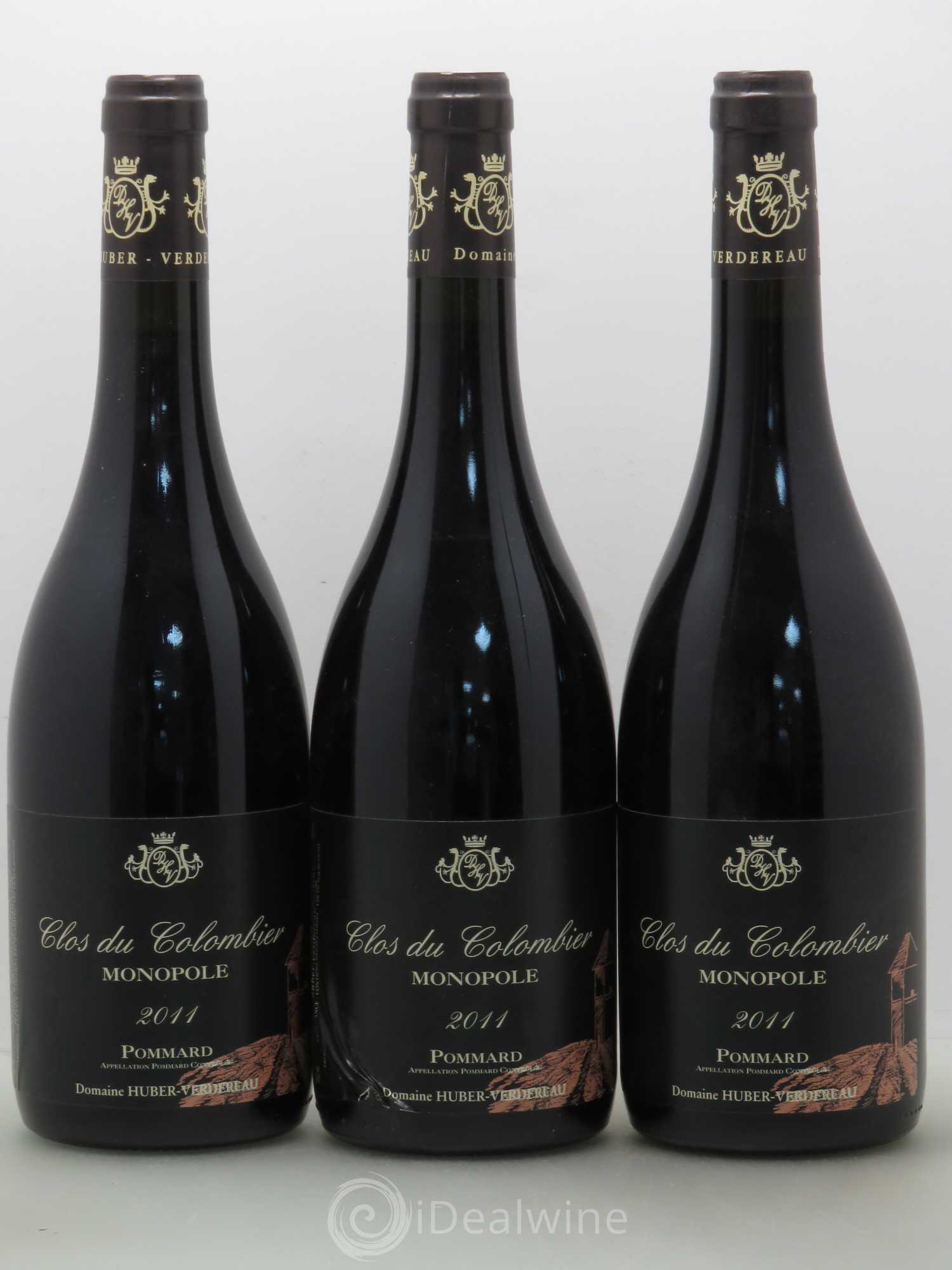Pommard Clos du Colombier Monopole Huber Verdereau 2011 - Posten von 3 Flaschen - 0