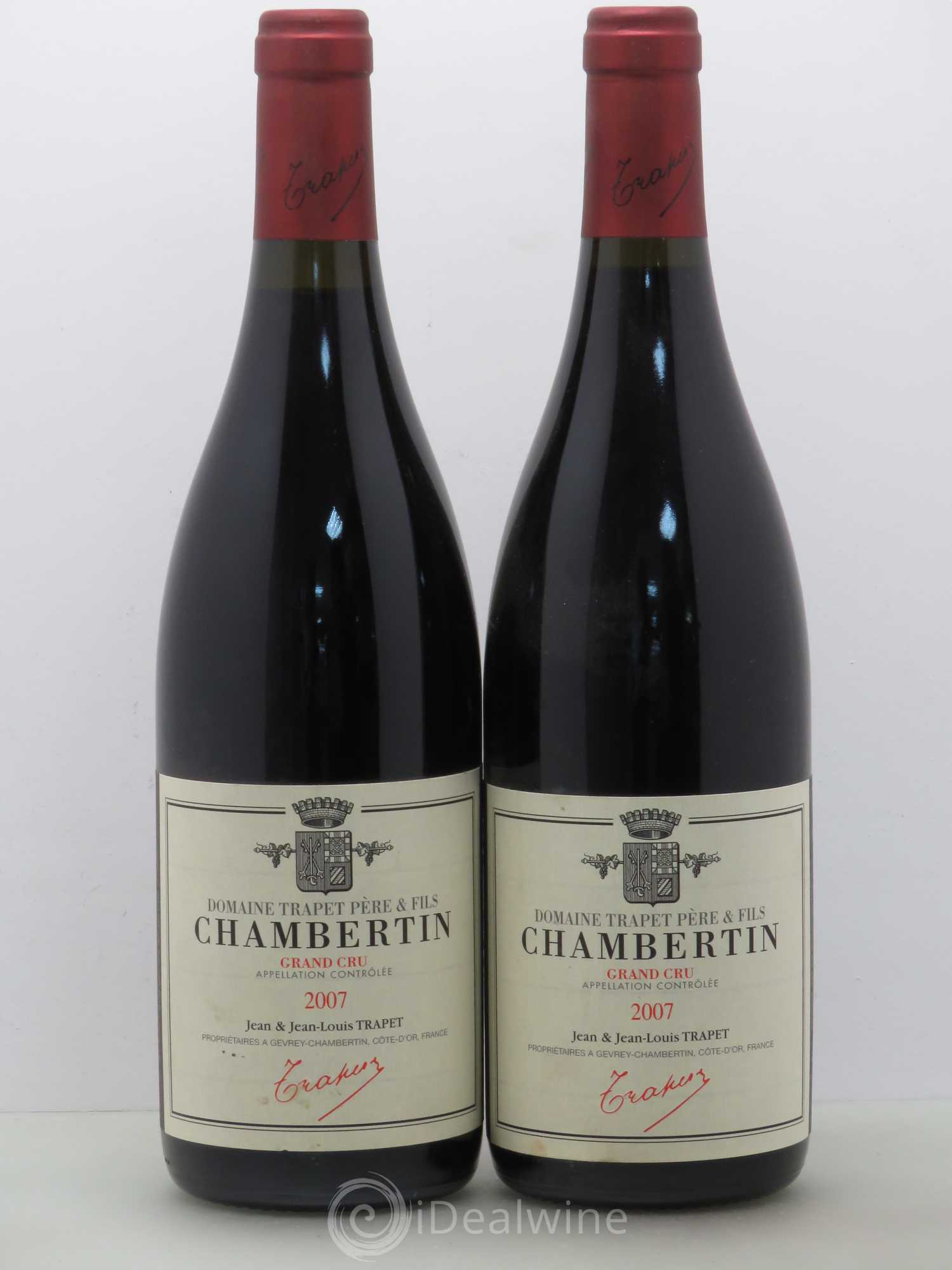 Chambertin Grand Cru Domaine Trapet 2007 - Lot de 2 bouteilles - 0
