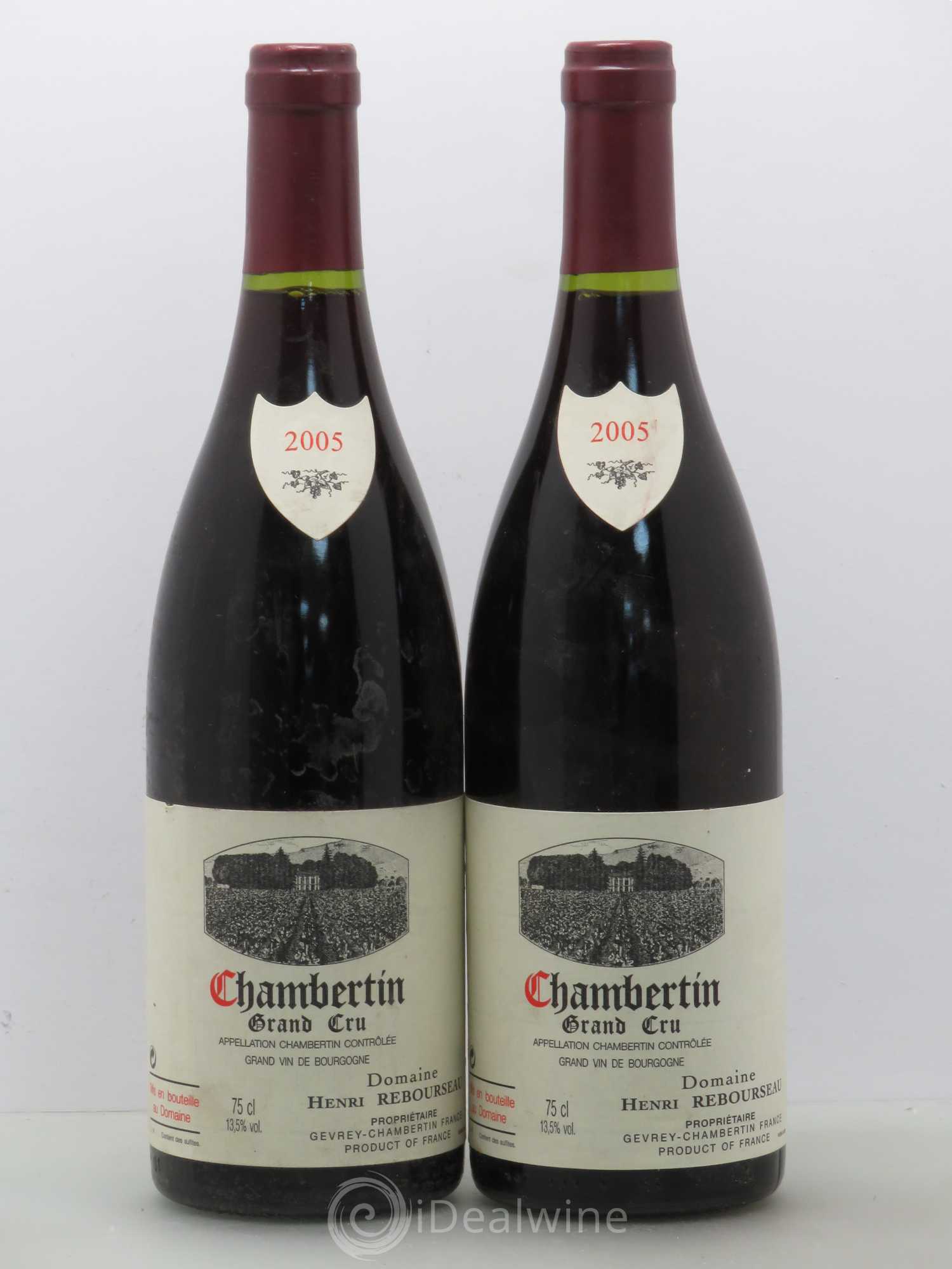 Chambertin Grand Cru Henri Rebourseau 2005 - Lot de 2 bouteilles - 0