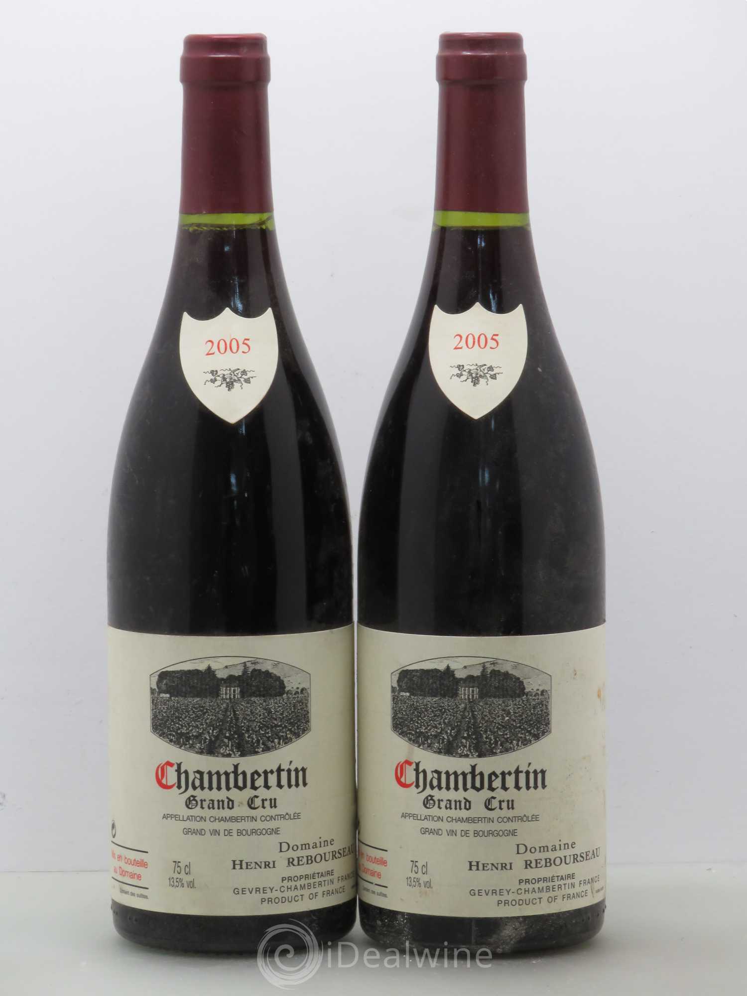 Chambertin Grand Cru Henri Rebourseau 2005 - Lot de 2 bouteilles - 0