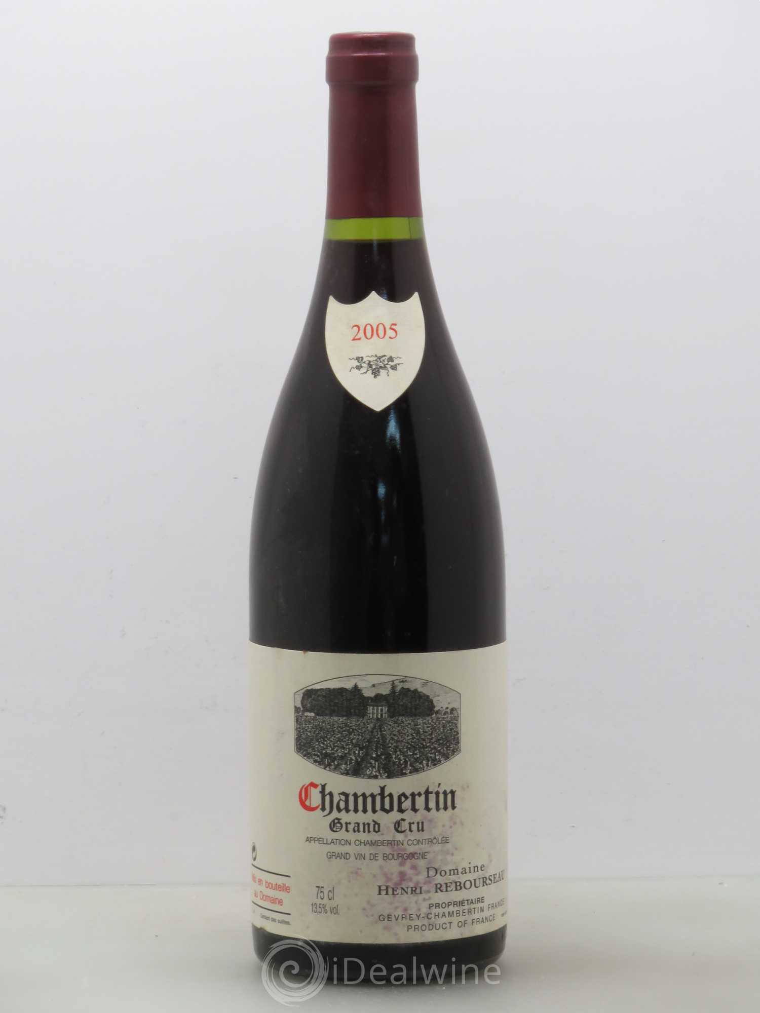Chambertin Grand Cru Henri Rebourseau 2005 - Lot de 1 bouteille - 0