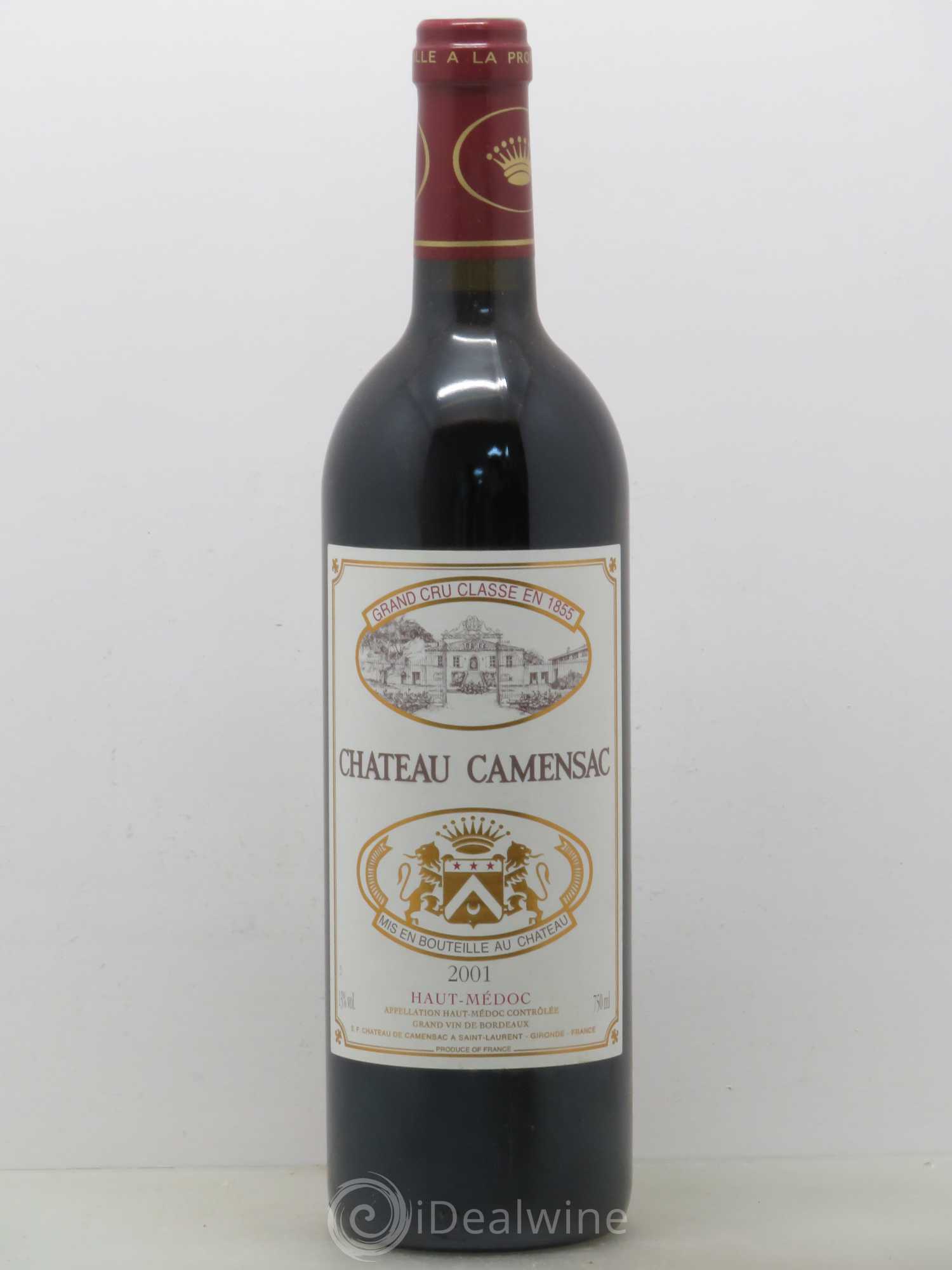 Château Camensac 5ème Grand Cru Classé 2001 - Lot de 1 bouteille - 0