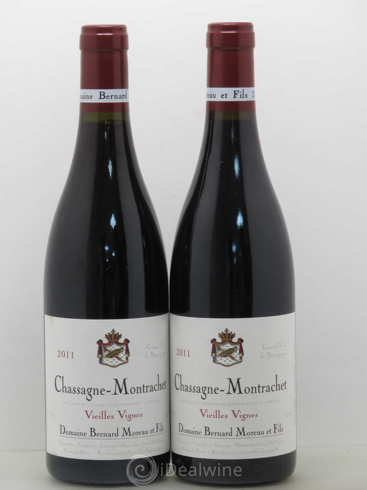 Chassagne-Montrachet Vieilles vignes Moreau 2011 - Posten von 2 Flaschen - 0