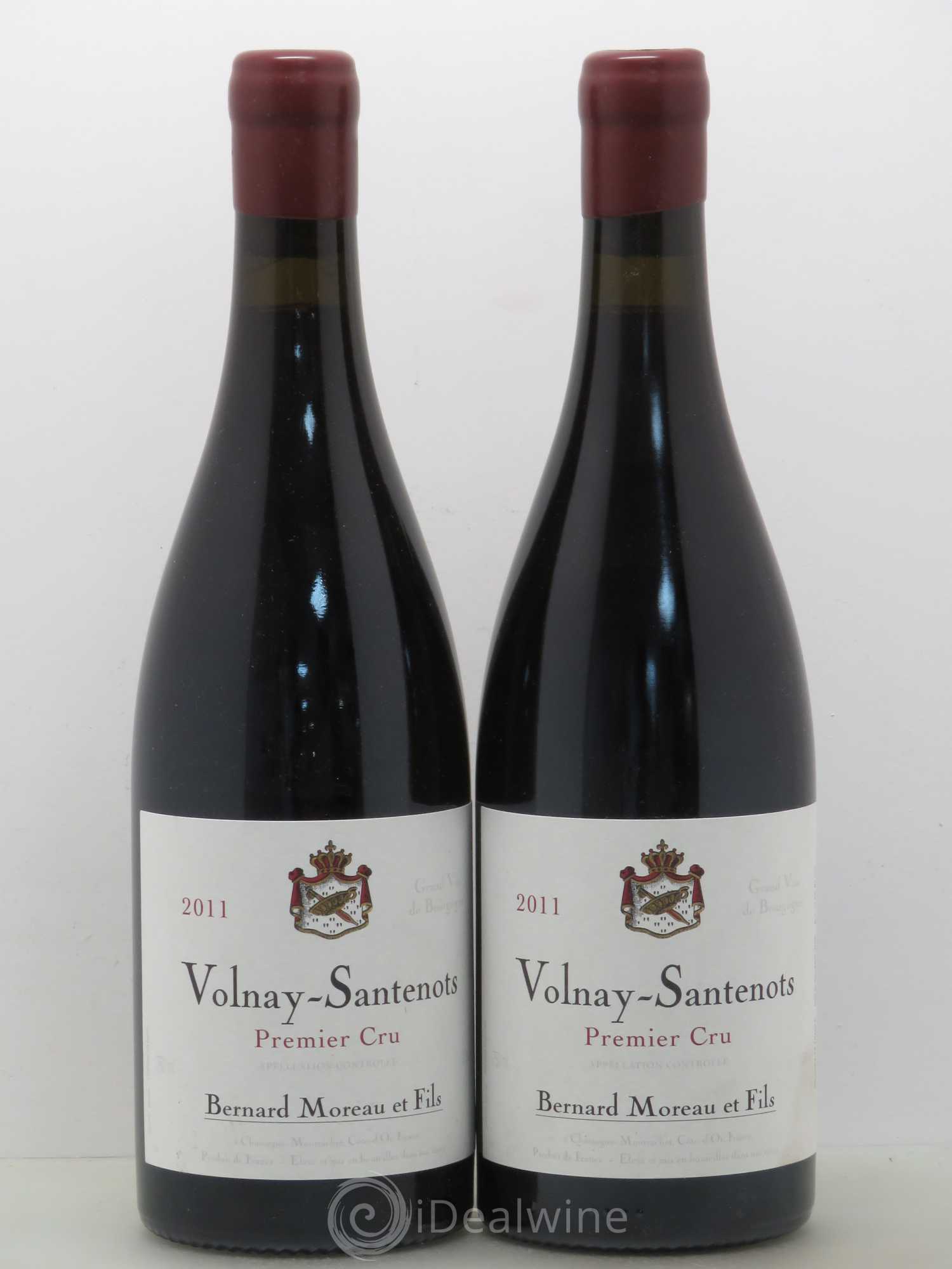 Volnay 1er Cru Santenots Moreau 2011 - Posten von 2 Flaschen - 0