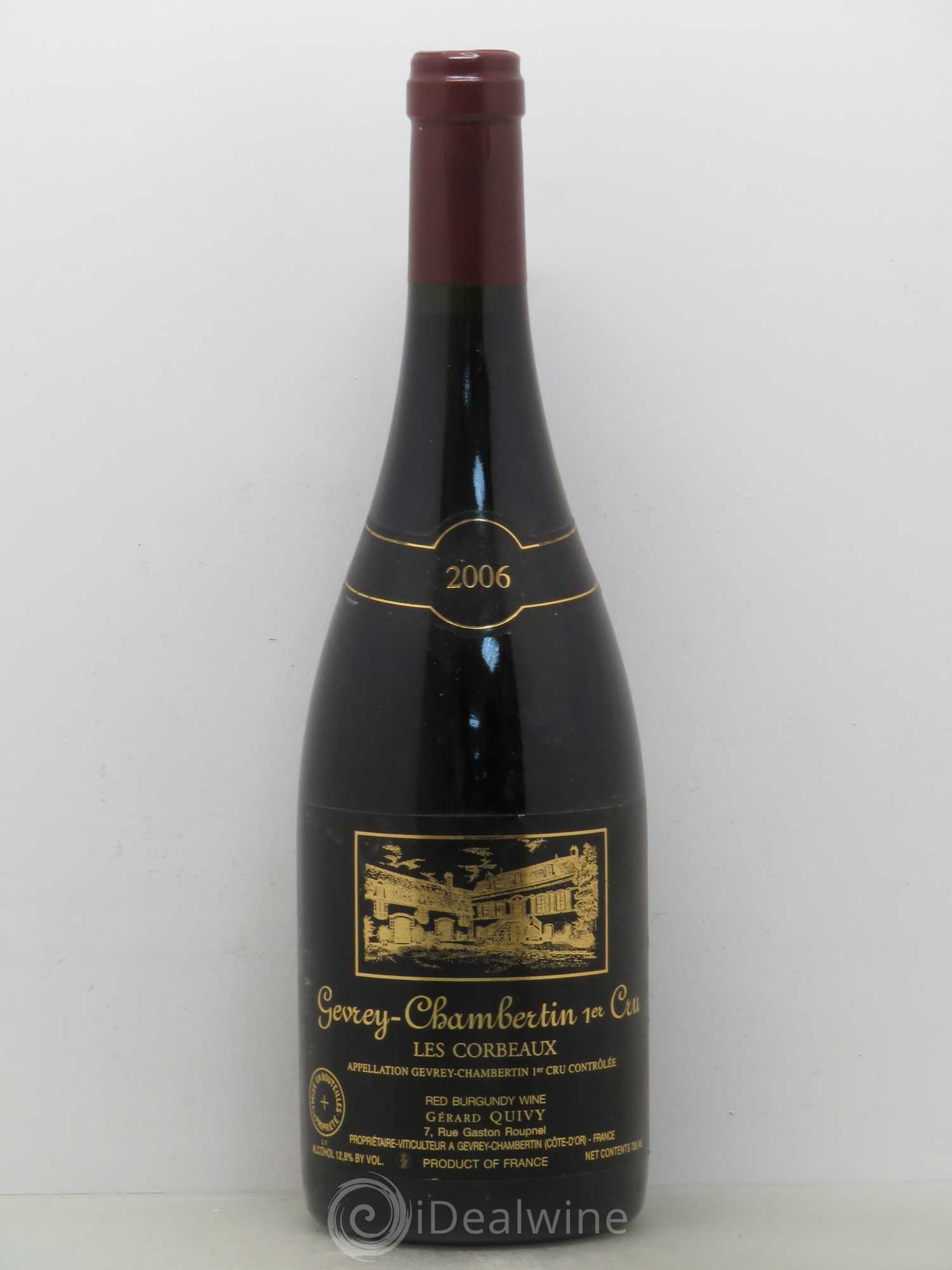 Gevrey-Chambertin 1er Cru Les Corbeaux Gerard Quivy 2006 - Posten von 1 Flasche - 0