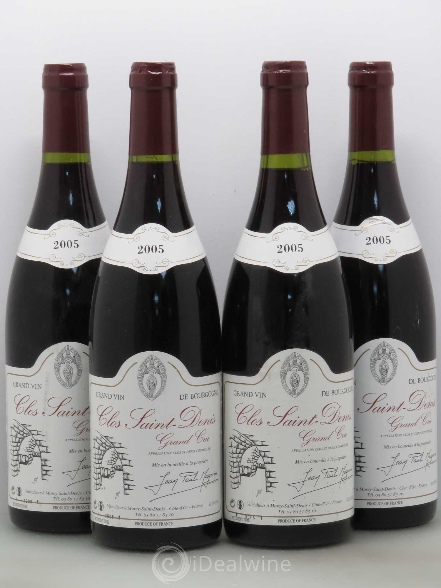 Clos Saint-Denis Grand Cru Magnier 2005 - Lot de 4 bouteilles - 0