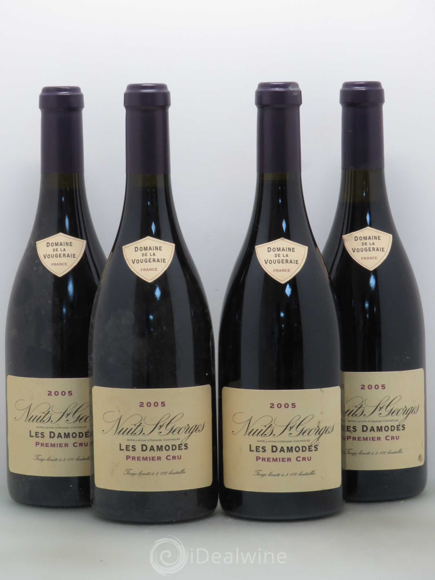 Nuits-Saint-Georges 1er Cru Les Damodes Domaine De La Vougeraie 2005 - Posten von 4 Flaschen - 0