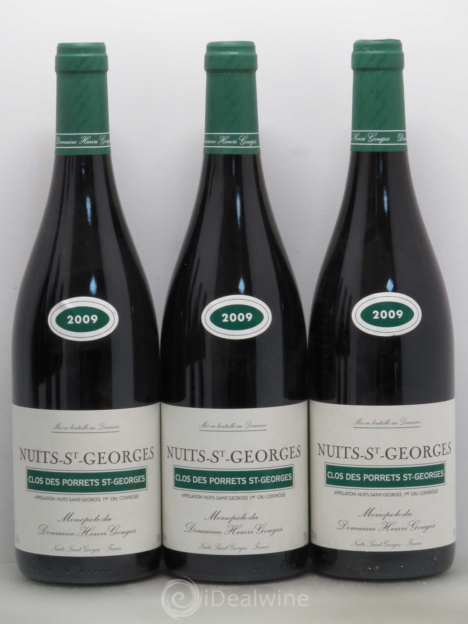 Nuits-Saint-Georges 1er Cru Clos des Porrets St Georges Henri Gouges 2009 - Posten von 6 Flaschen - 1