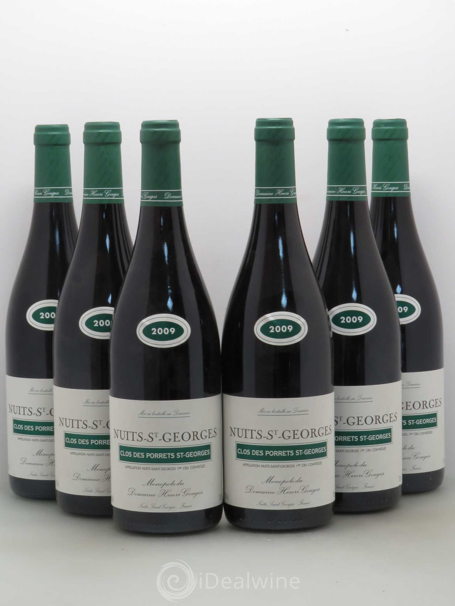 Nuits-Saint-Georges 1er Cru Clos des Porrets St Georges Henri Gouges 2009 - Posten von 6 Flaschen - 0