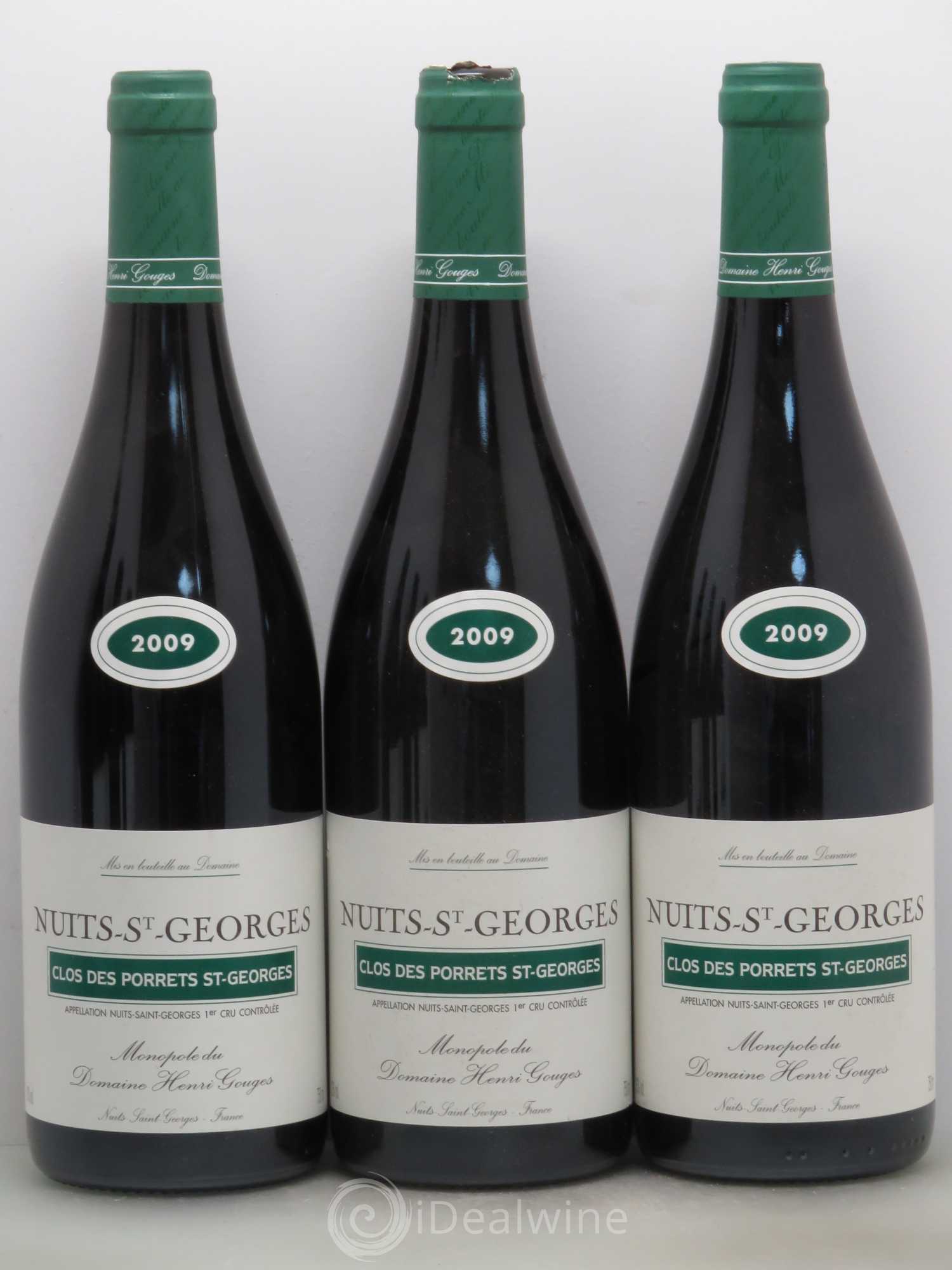 Nuits-Saint-Georges 1er Cru Clos des Porrets St Georges Henri Gouges 2009 - Posten von 6 Flaschen - 1