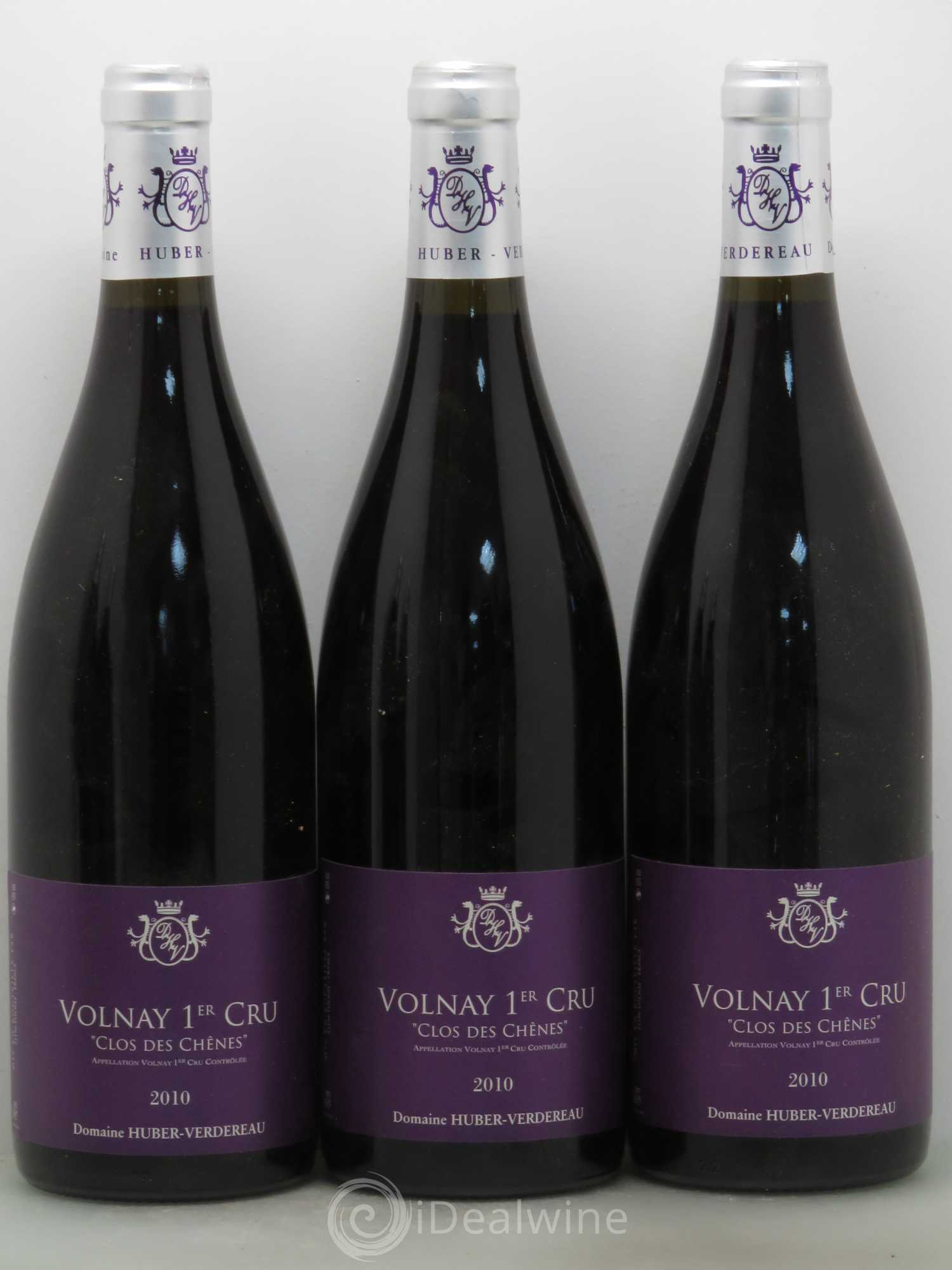 Volnay 1er Cru Huber Verdereau Clos Des Chênes 2010 - Posten von 5 Flaschen - 1
