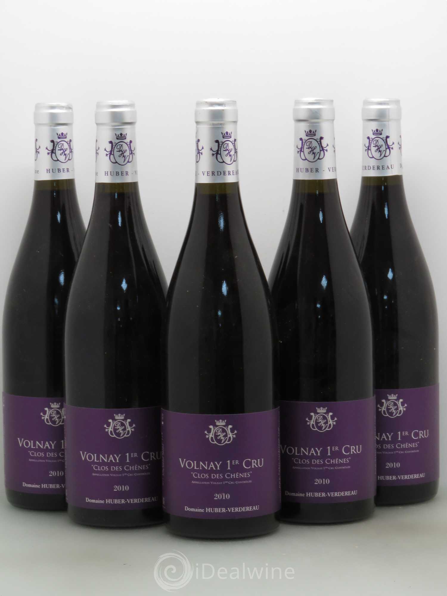 Volnay 1er Cru Huber Verdereau Clos Des Chênes 2010 - Posten von 5 Flaschen - 0