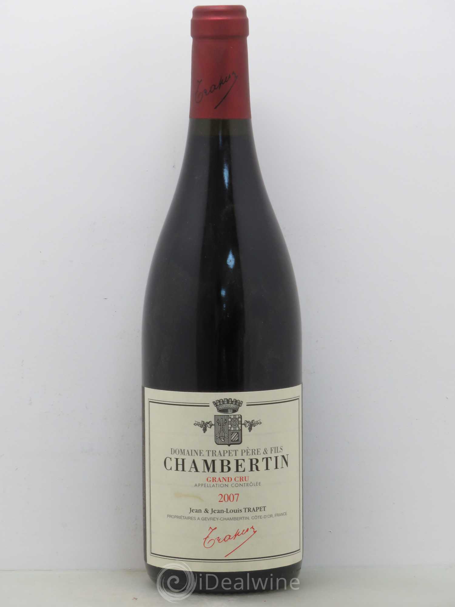 Chambertin Grand Cru Domaine Trapet 2007 - Lot de 1 bouteille - 0