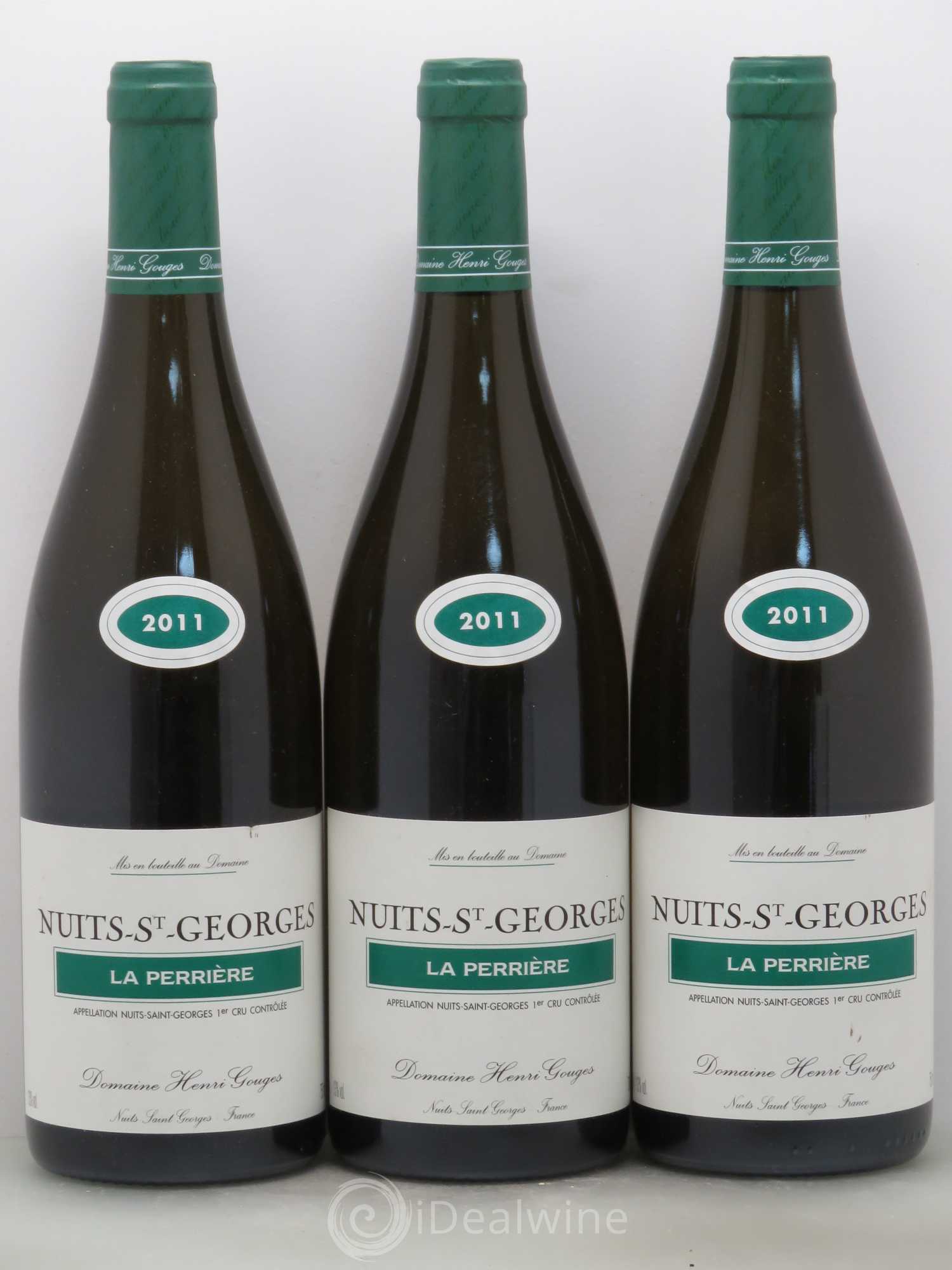 Nuits-Saint-Georges 1er Cru La Perrière Henri Gouges 2011 - Lot of 3 bottles - 0