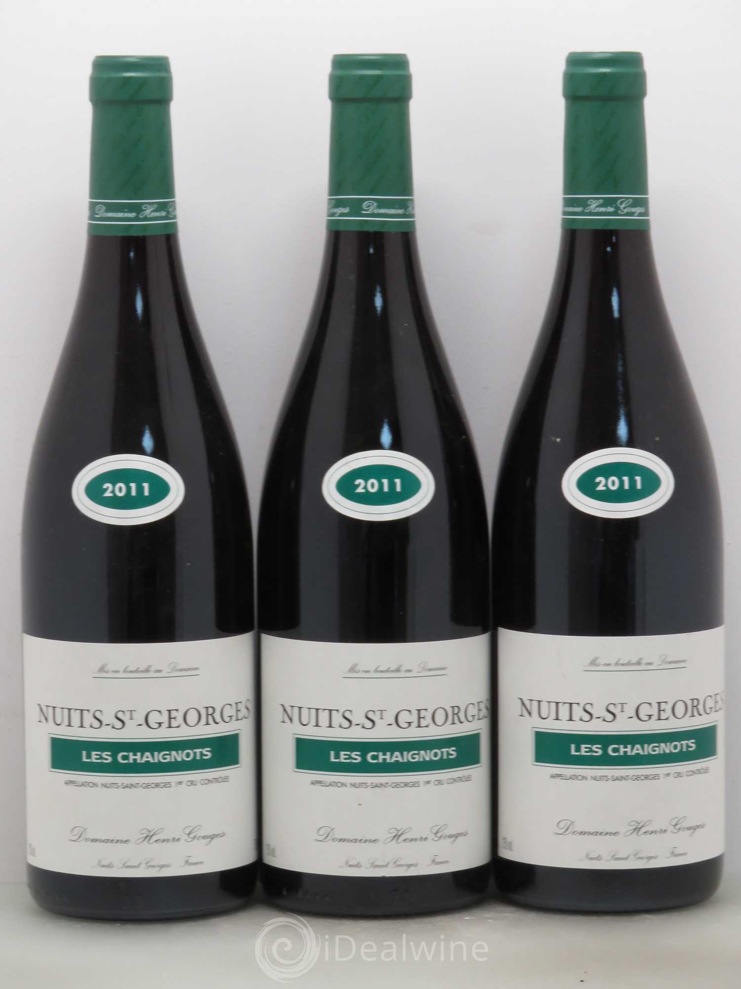 Nuits-Saint-Georges 1er Cru Les Chaignots Henri Gouges 2011 - Posten von 3 Flaschen - 0