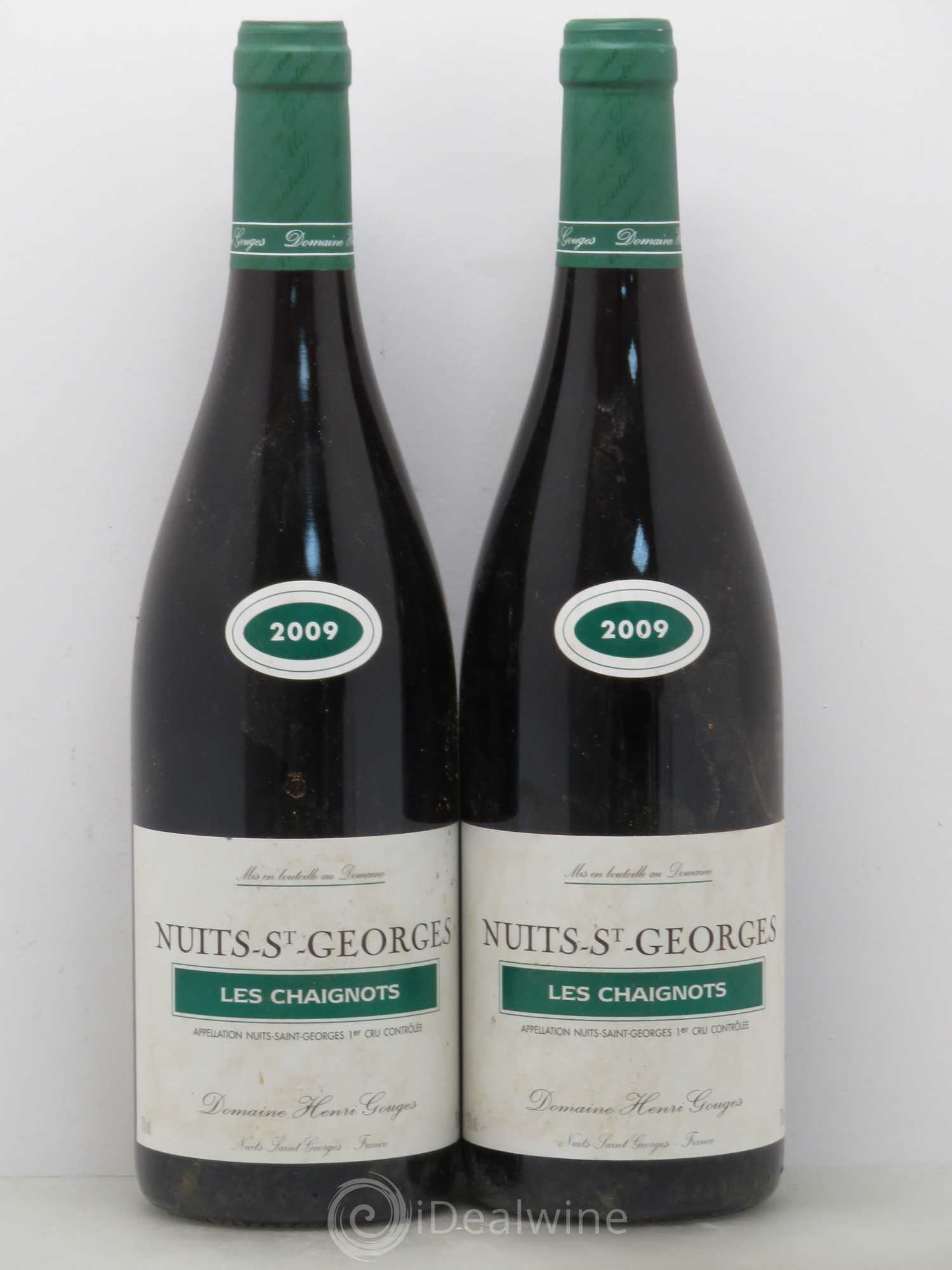 Nuits-Saint-Georges 1er Cru Les Chaignots Henri Gouges 2009 - Lot of 2 bottles - 0