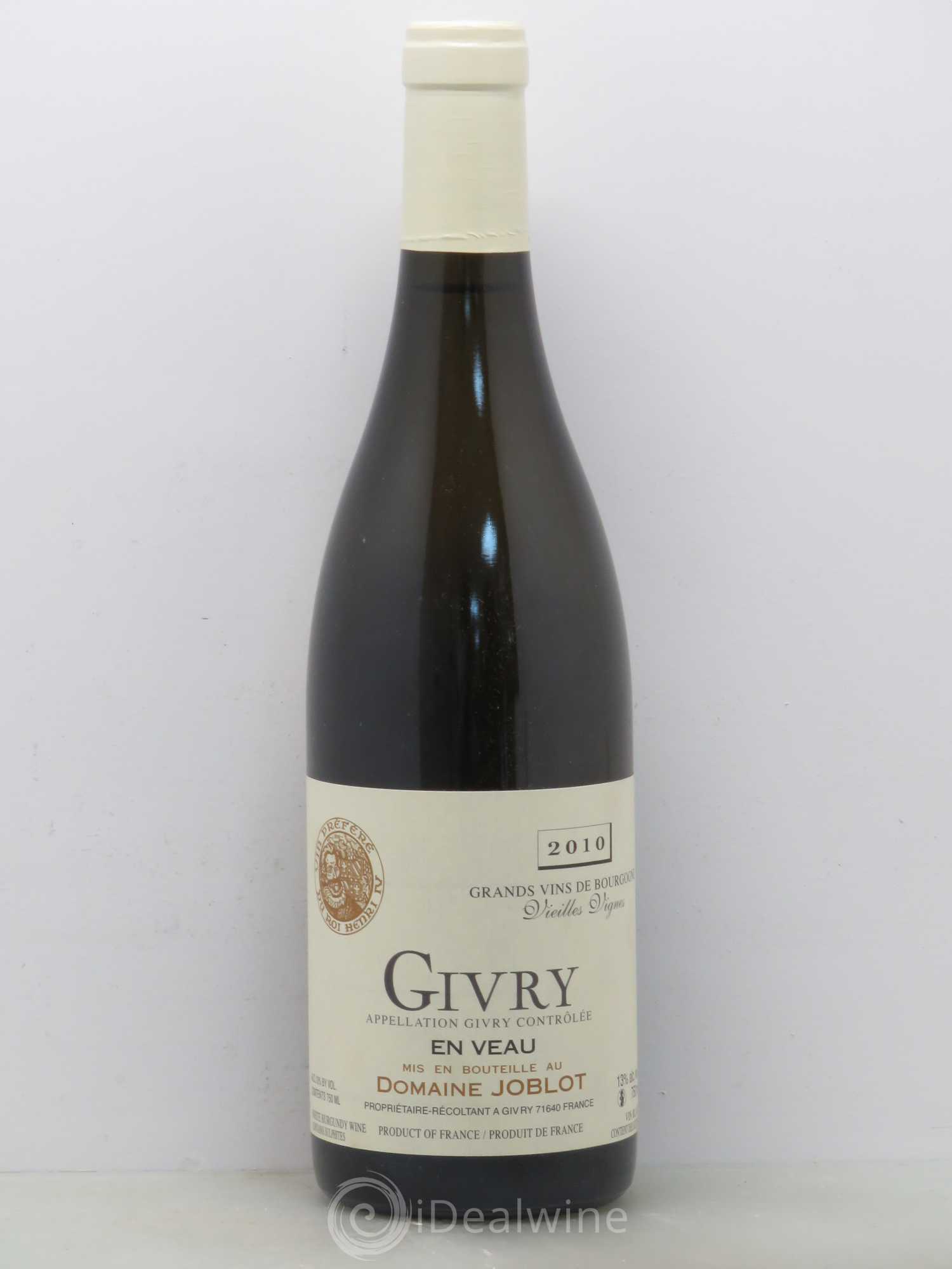 Givry 1er Cru En Veau Joblot (Domaine) 2010 - Lot de 1 bouteille - 0