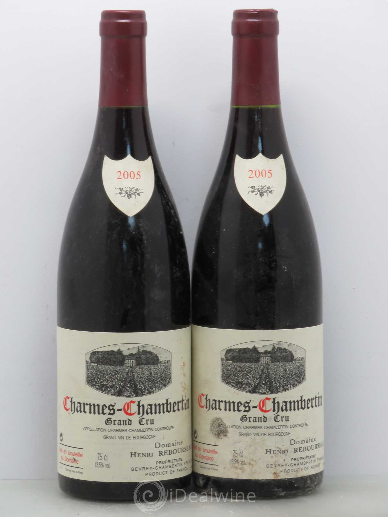 Charmes-Chambertin Grand Cru Henri Rebourseau 2005 - Lot de 2 bouteilles - 0