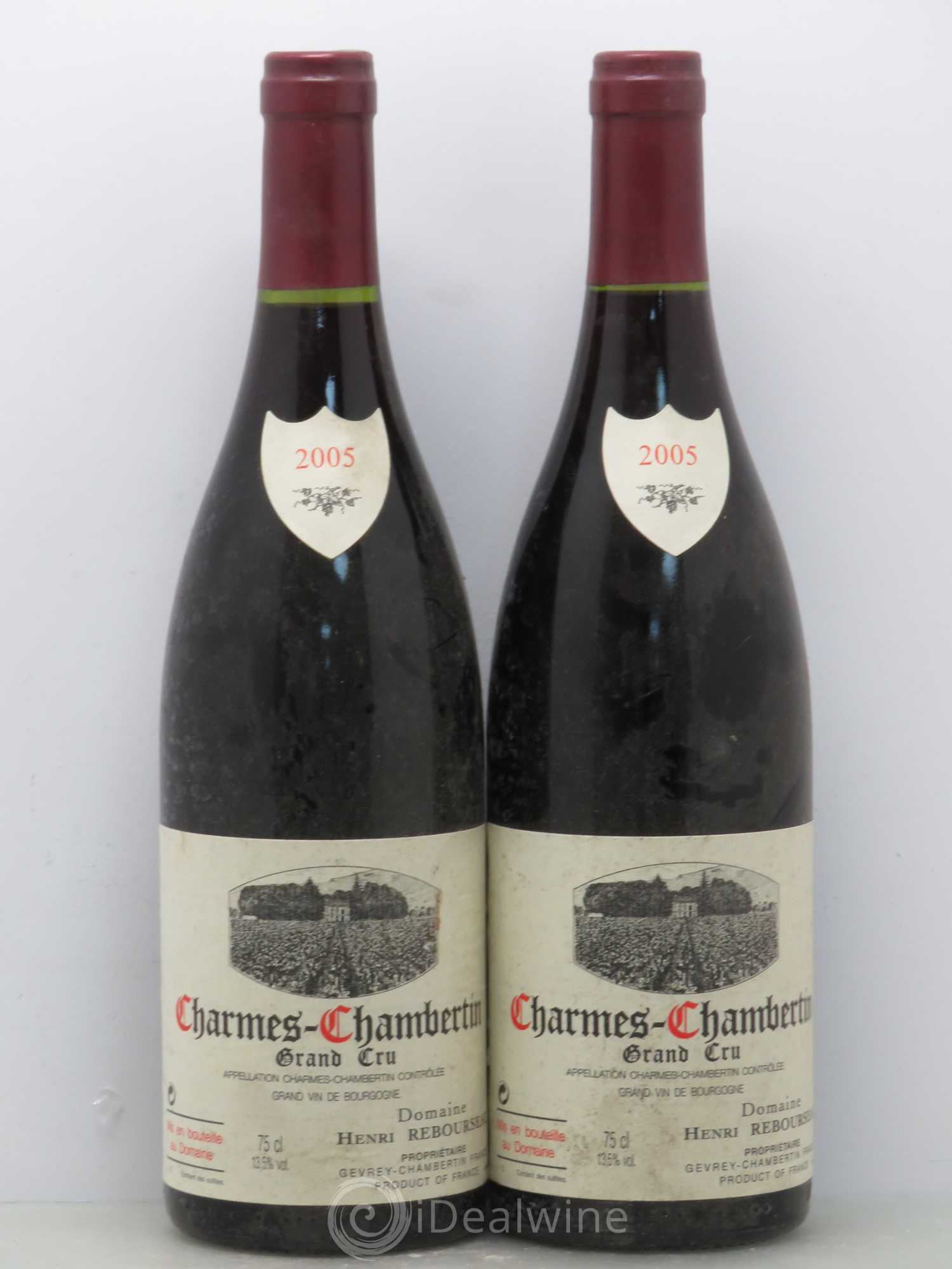 Charmes-Chambertin Grand Cru Henri Rebourseau 2005 - Lot de 2 bouteilles - 0