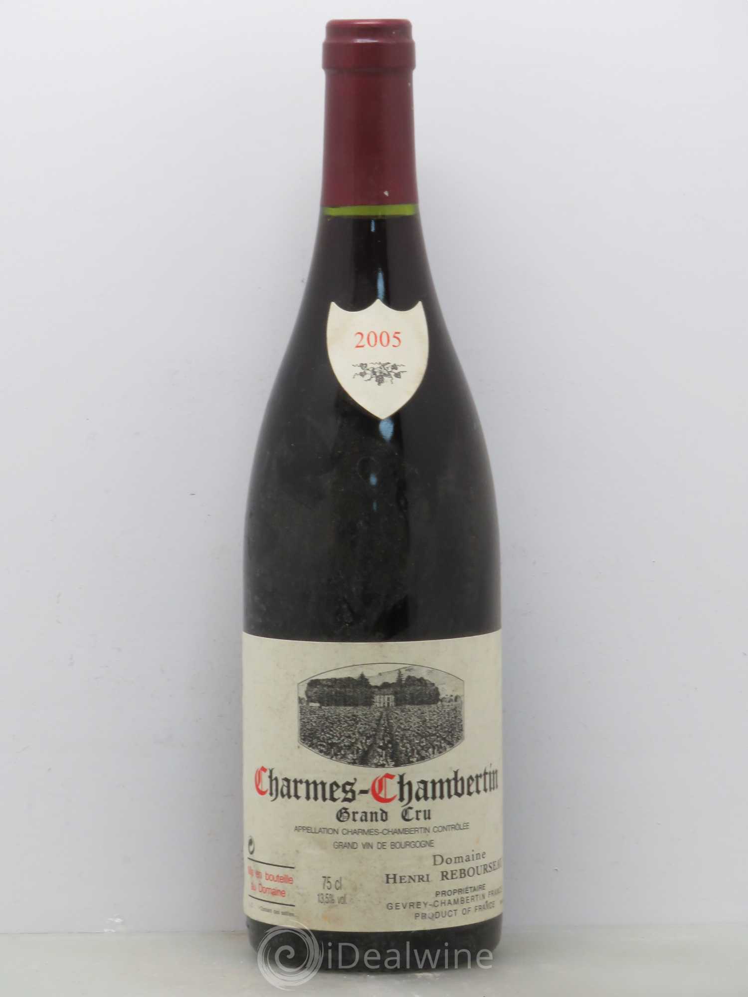 Charmes-Chambertin Grand Cru Henri Rebourseau 2005 - Lot de 1 bouteille - 0
