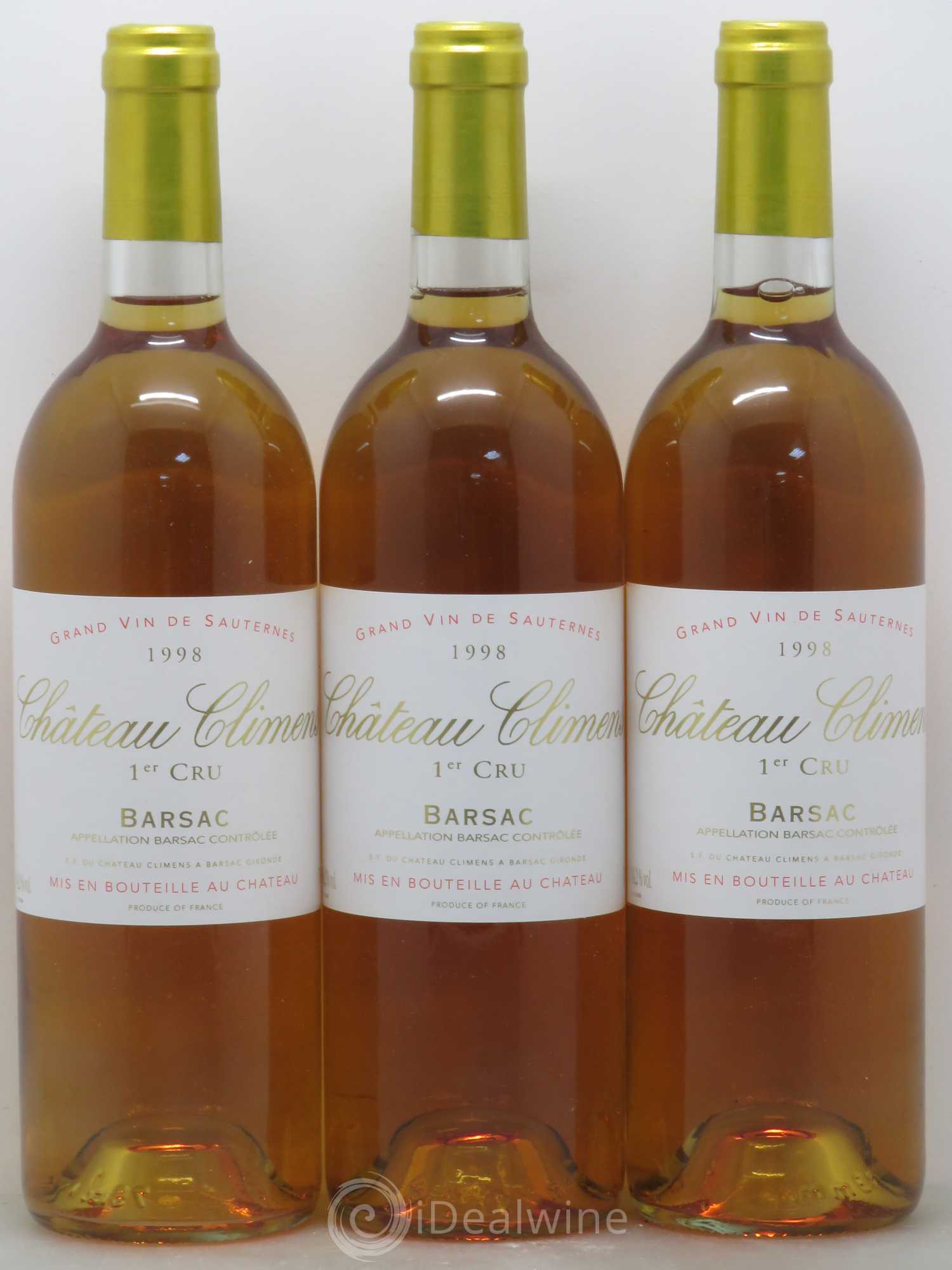 Château Climens 1er Grand Cru Classé 1998 - Lotto di 12 bottiglie - 1