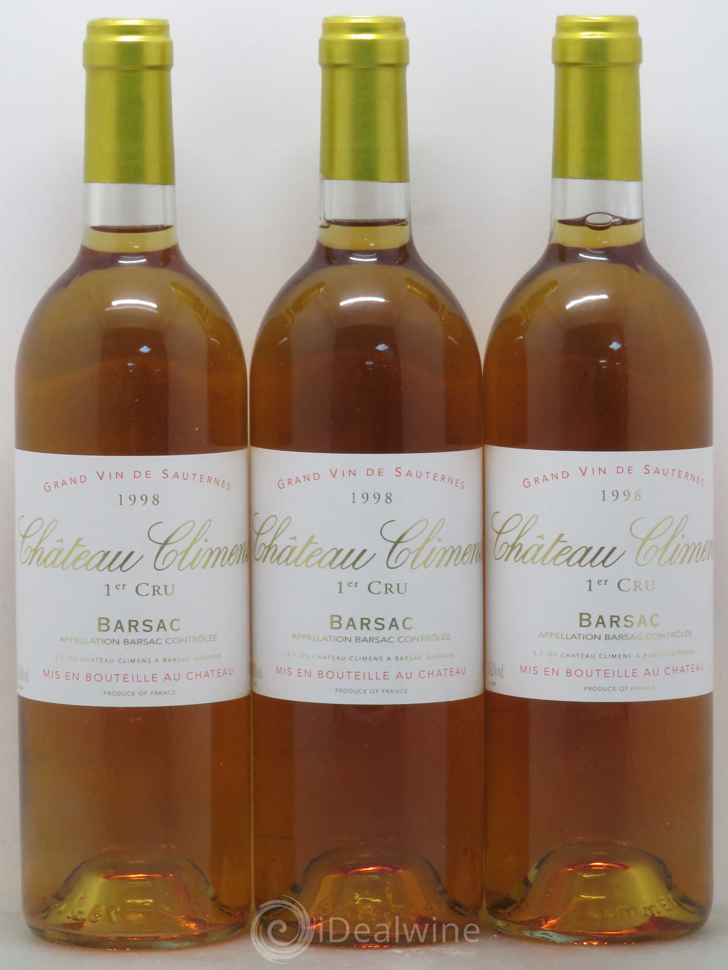 Château Climens 1er Grand Cru Classé 1998 - Lotto di 12 bottiglie - 2