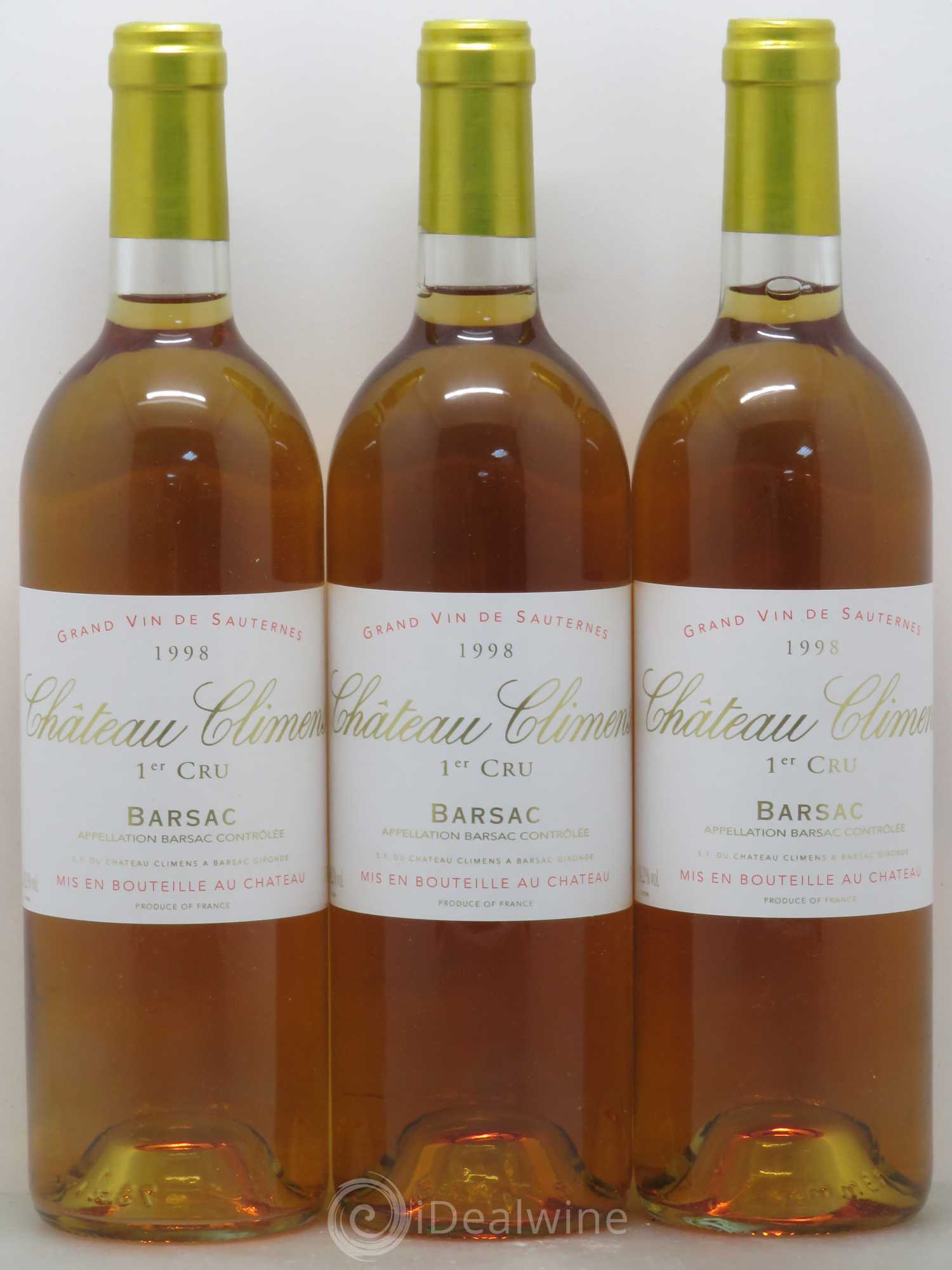 Château Climens 1er Grand Cru Classé 1998 - Lotto di 12 bottiglie - 3