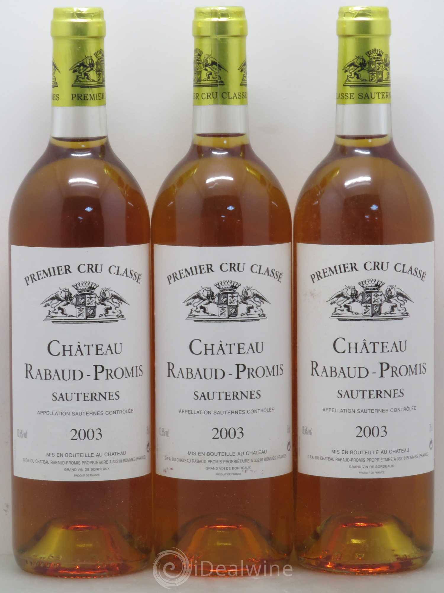 Château Rabaud Promis 1er Grand Cru Classé 2003 - Lotto di 12 bottiglie - 4