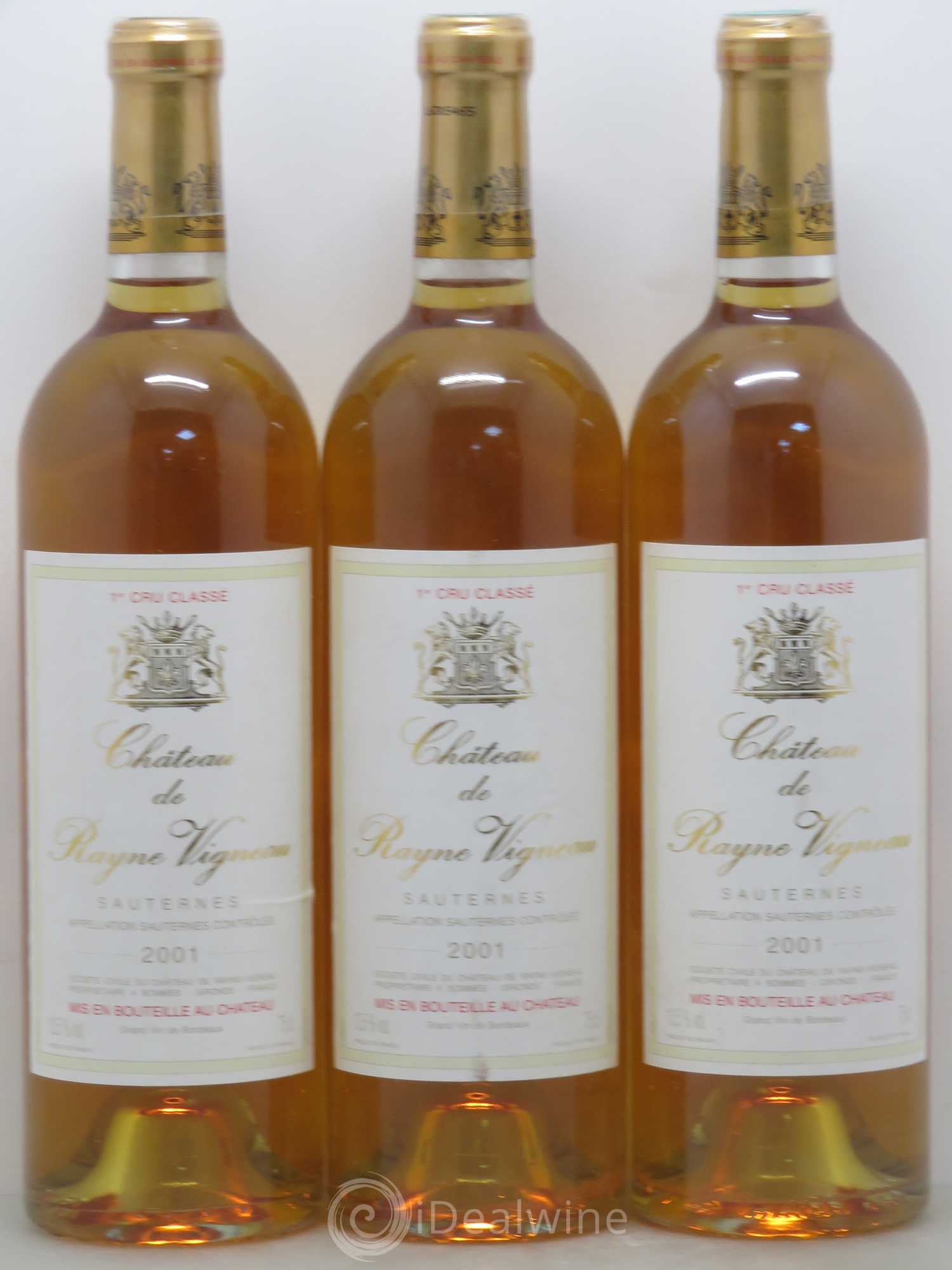 Château de Rayne Vigneau 1er Grand Cru Classé 2001 - Lotto di 6 bottiglie - 1