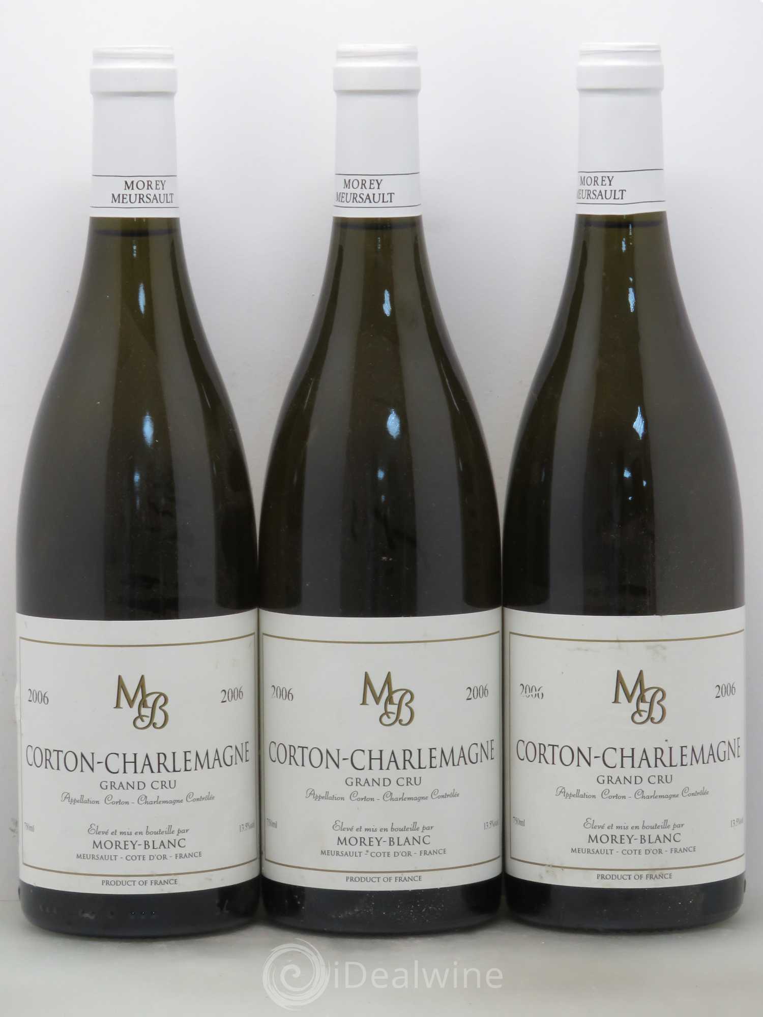 Corton-Charlemagne Grand Cru Morey-Blanc 2006 - Lot de 3 bouteilles - 0