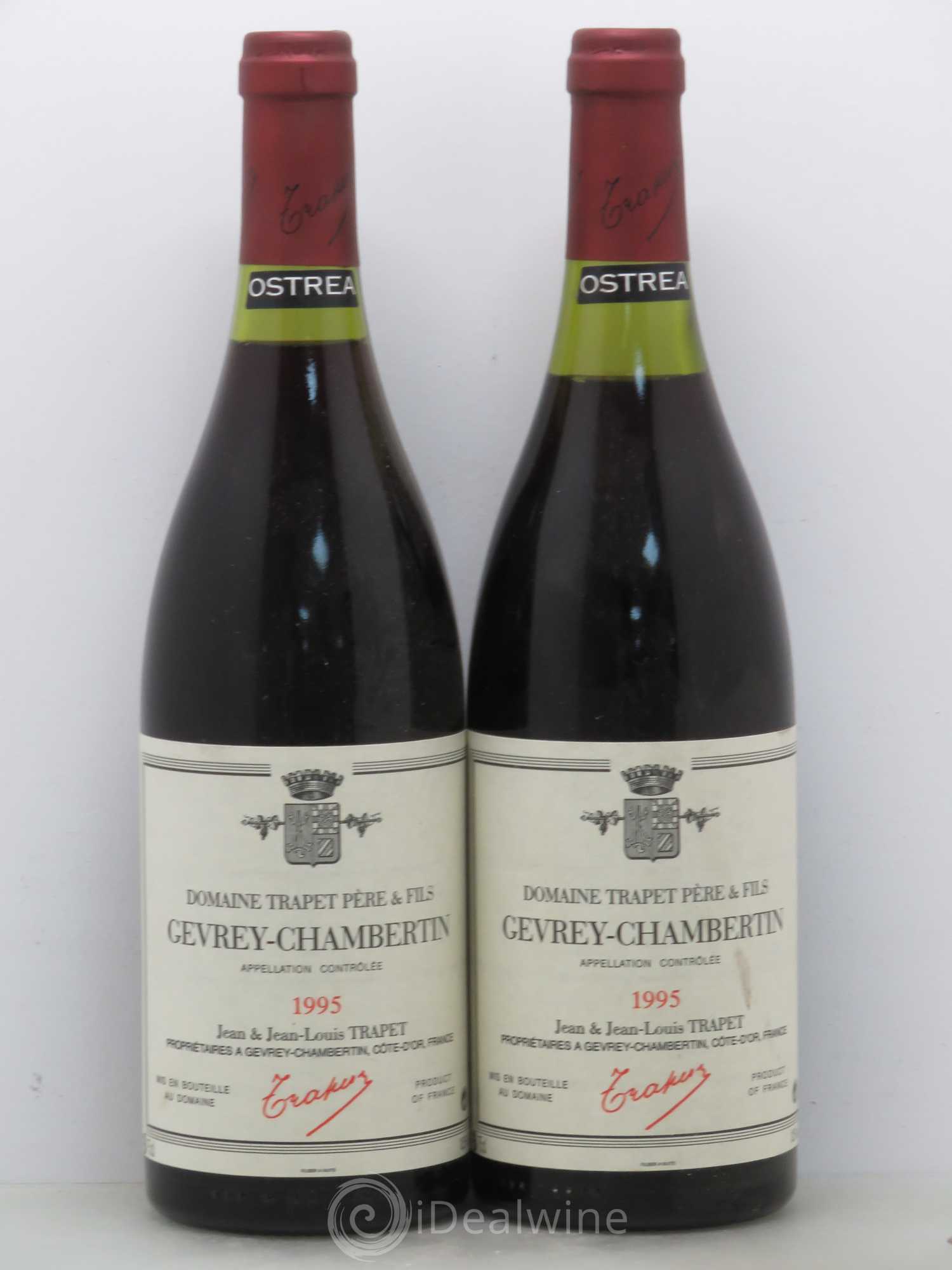 Gevrey-Chambertin Ostrea Domaine Trapet 1995 - Lot de 2 bouteilles - 0