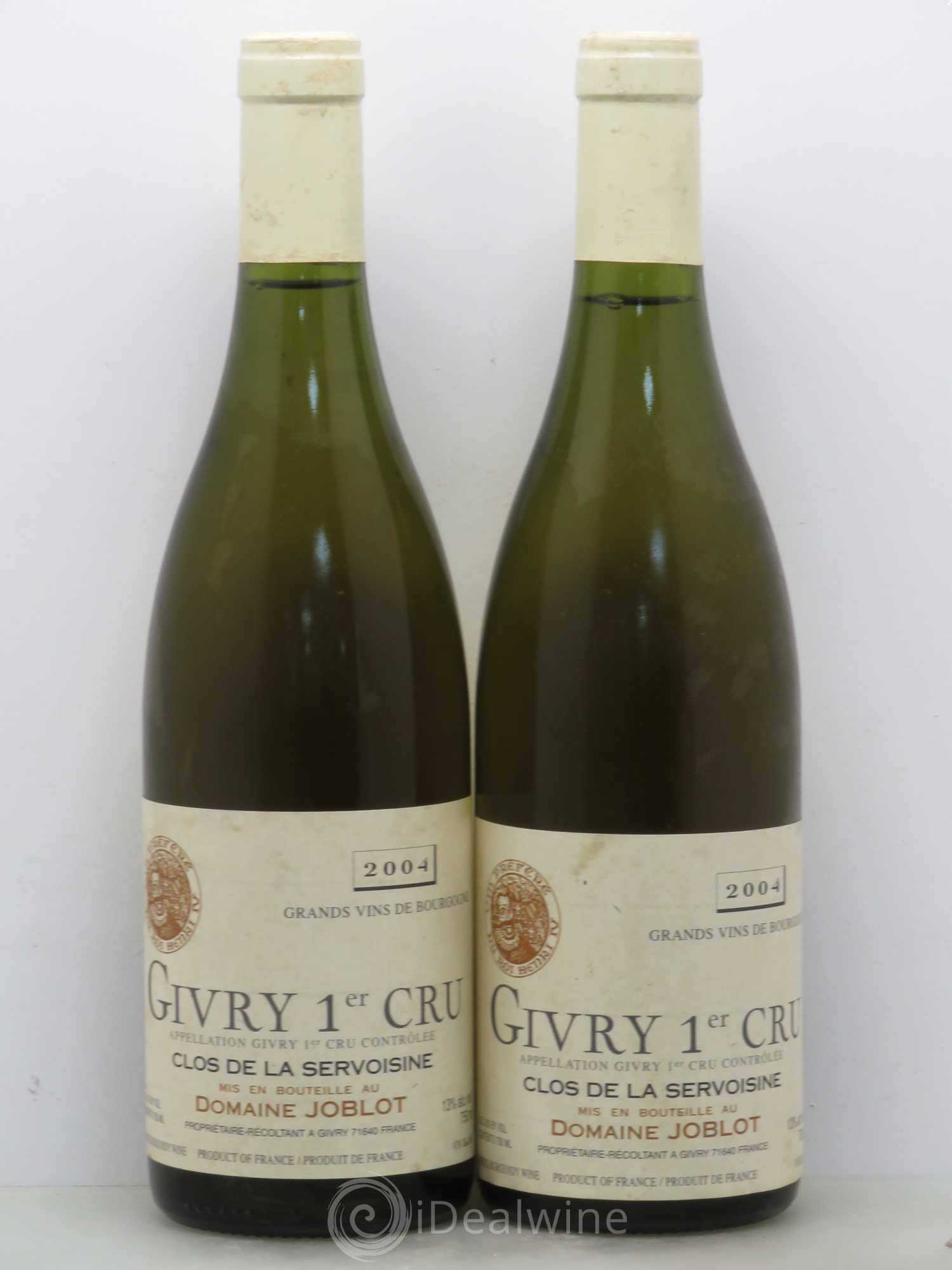 Givry 1er Cru Servoisine Joblot (Domaine) 2004 - Lot de 2 bouteilles - 0